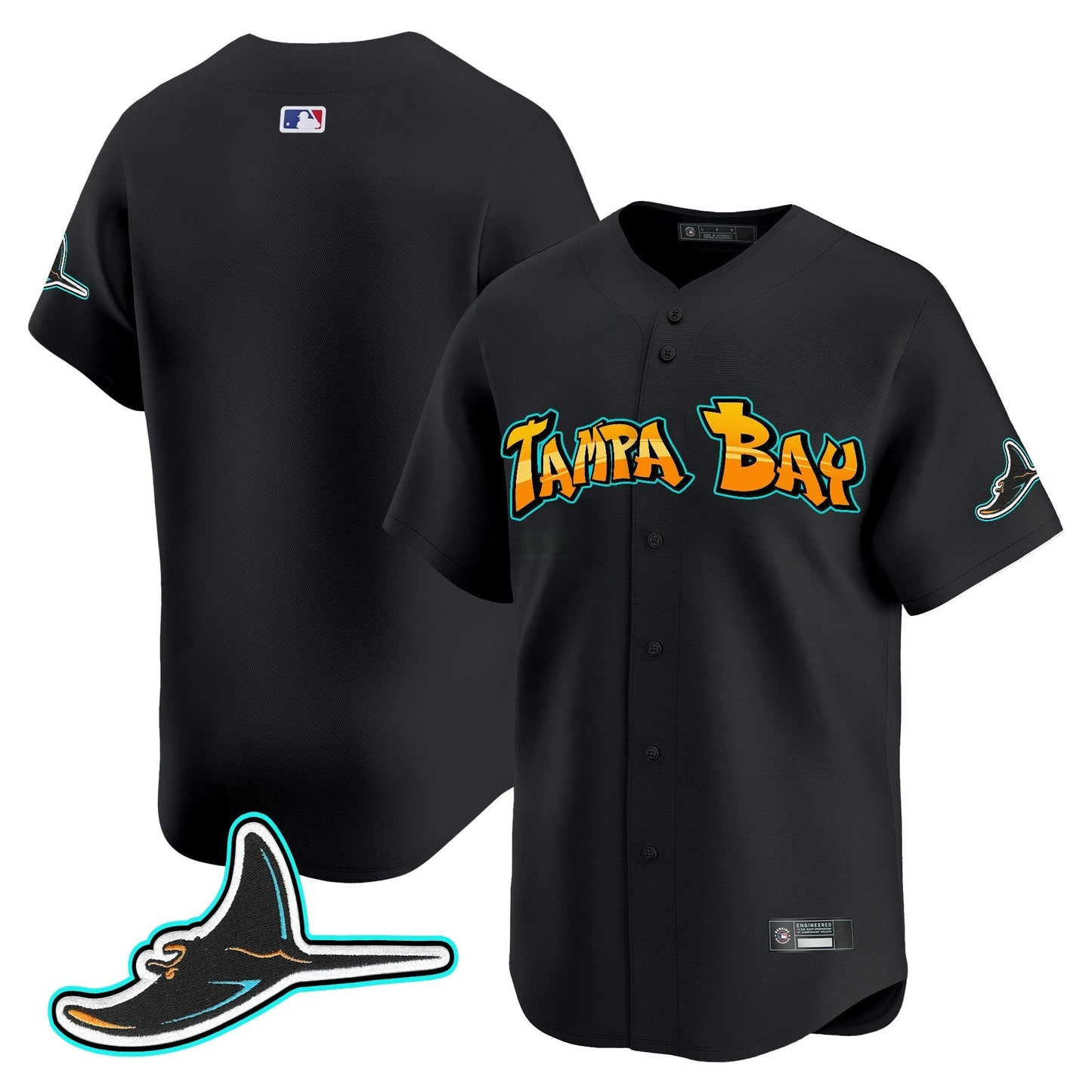 Camisa MLB Men’s Tampa Bay ‘Graffiti Gulfside Edition’ Vapor Premier Limited Jersey