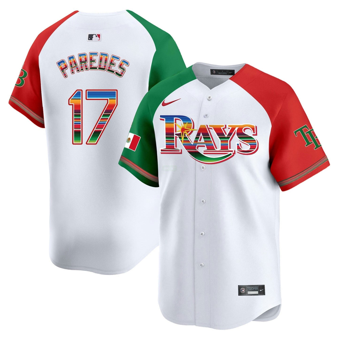 Camisa MLB Men’s Tampa Bay Mexico Vapor Premier Limited Jersey