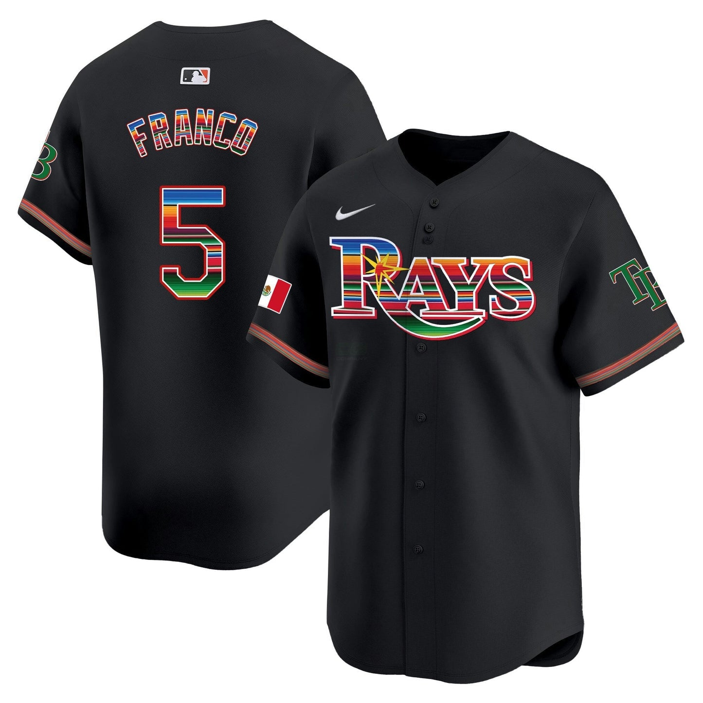 Camisa MLB Men’s Tampa Bay Mexico Vapor Premier Limited Jersey