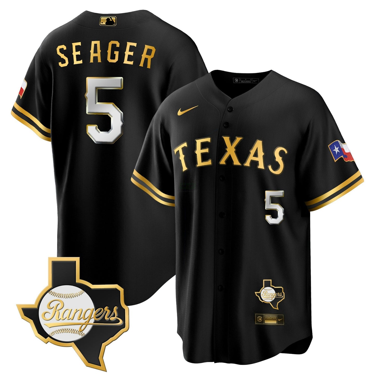 Camisa MLB Men’s Texas 2023 Cool Base Jersey – Texas Patch