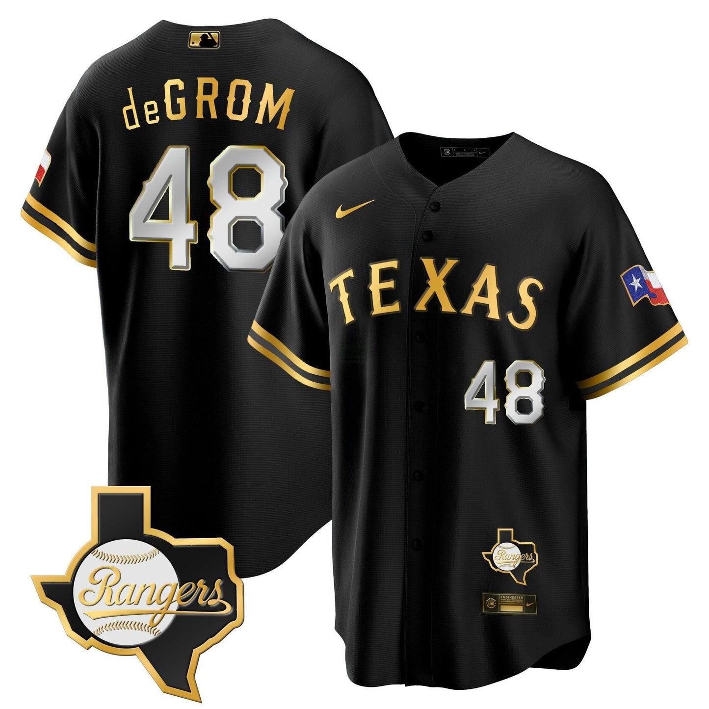 Camisa MLB Men’s Texas 2023 Cool Base Jersey – Texas Patch