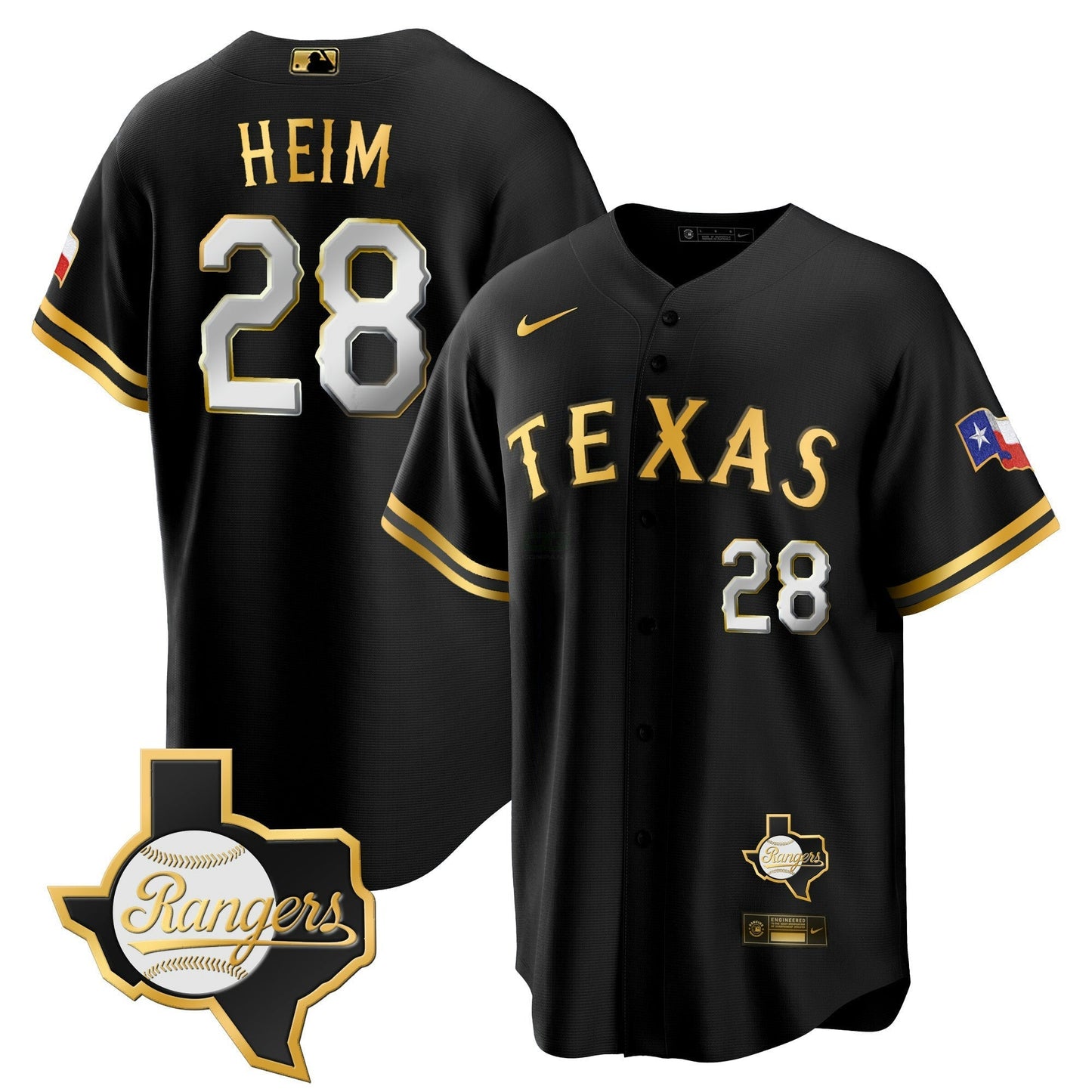 Camisa MLB Men’s Texas 2023 Cool Base Jersey – Texas Patch