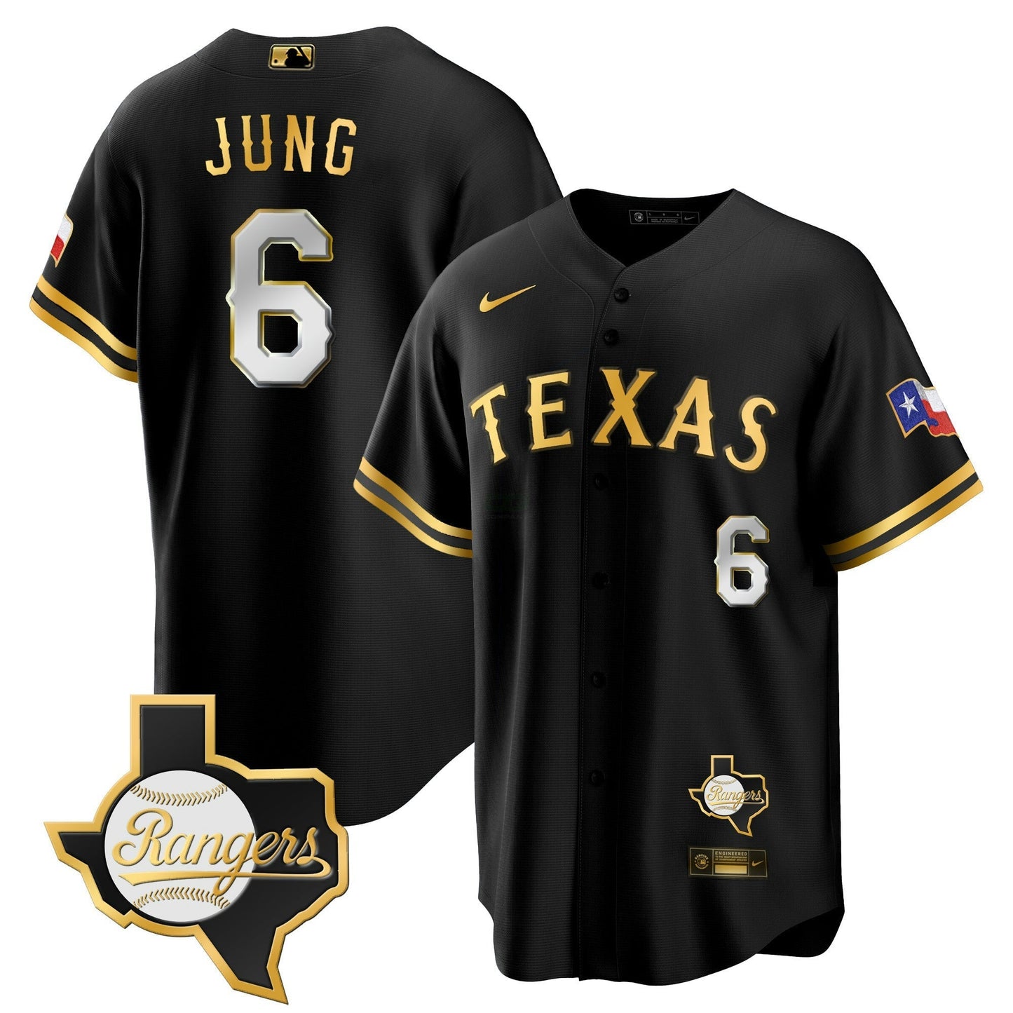Camisa MLB Men’s Texas 2023 Cool Base Jersey – Texas Patch