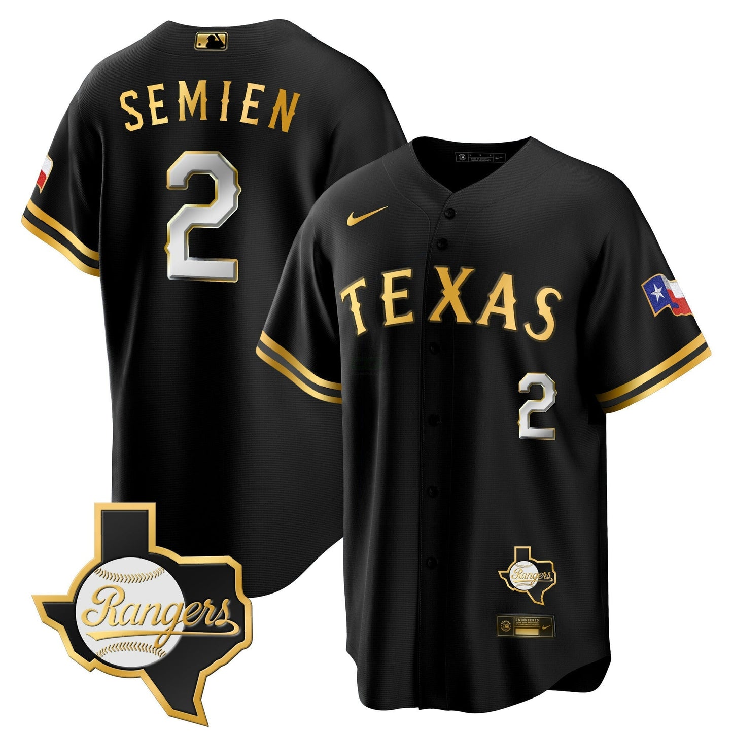 Camisa MLB Men’s Texas 2023 Cool Base Jersey – Texas Patch