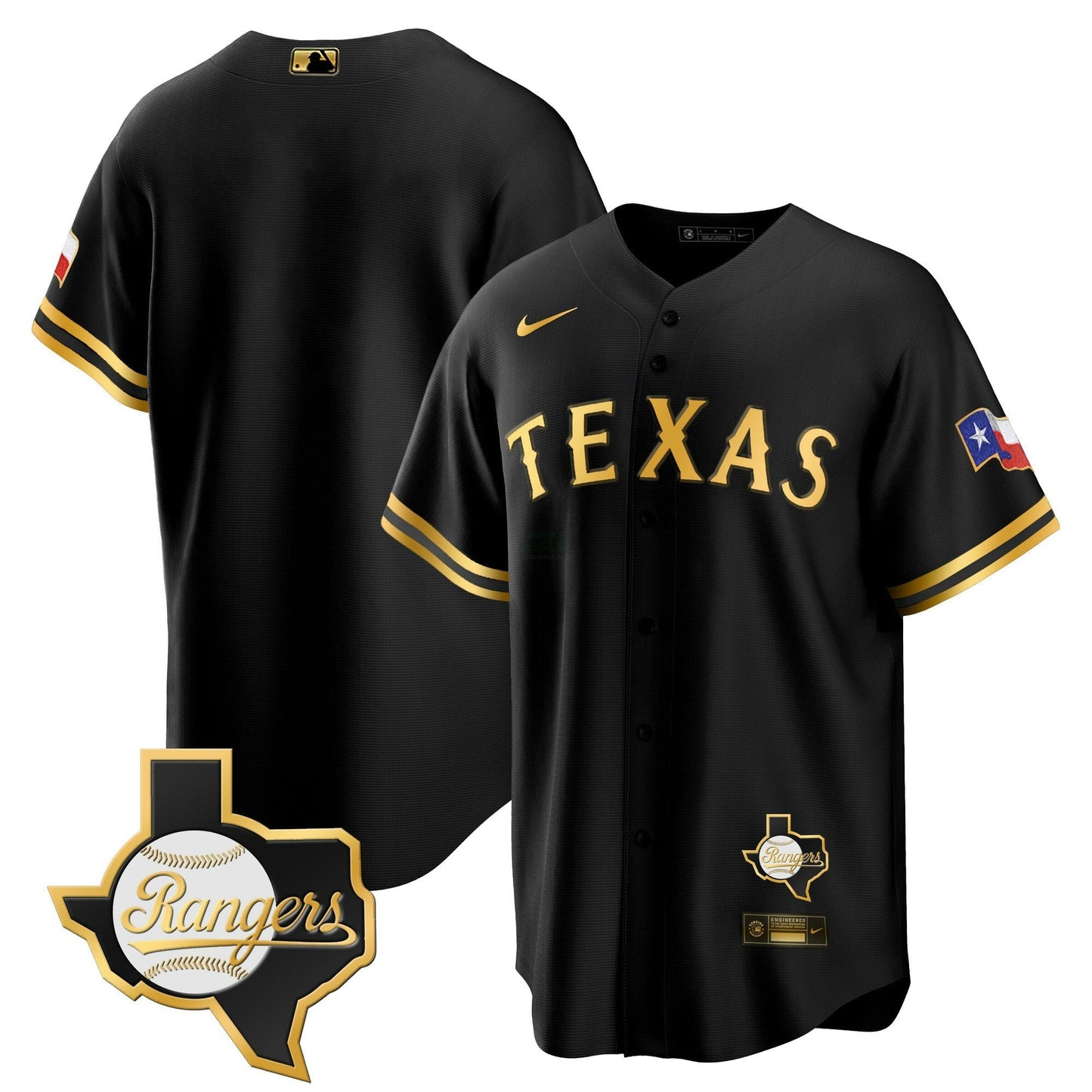 Camisa MLB Men’s Texas 2023 Cool Base Jersey – Texas Patch
