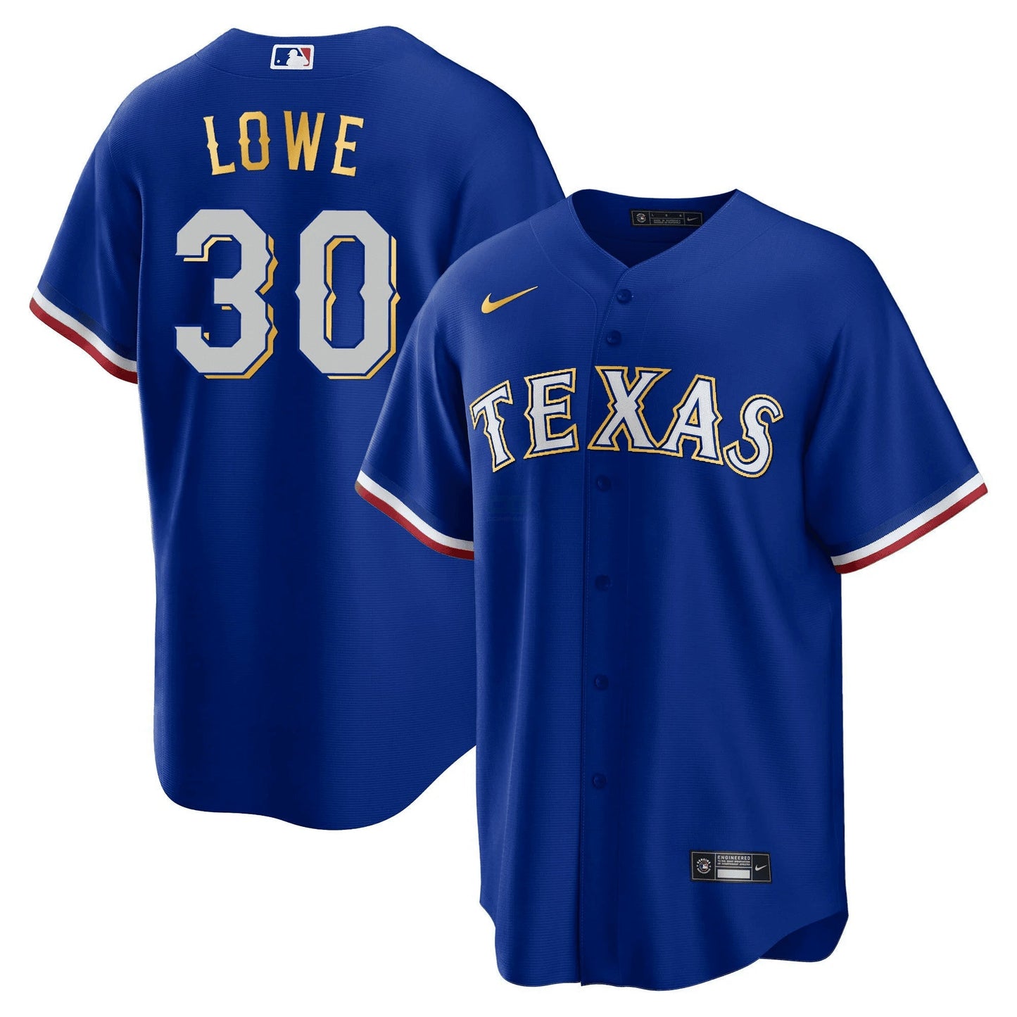 Camisa MLB Men’s Texas 2023 Dourada Trim Jersey