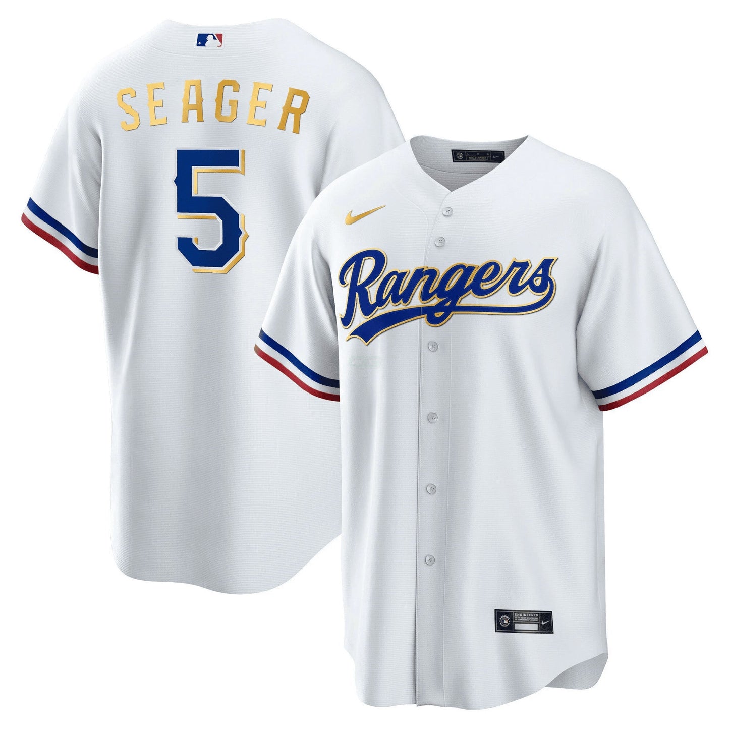 Camisa MLB Men’s Texas 2023 Dourada Trim Jersey
