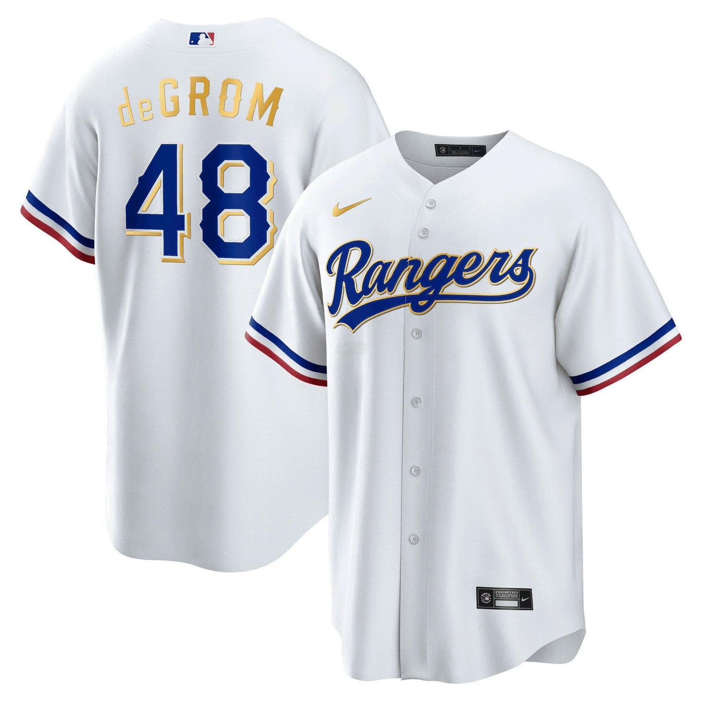 Camisa MLB Men’s Texas 2023 Dourada Trim Jersey