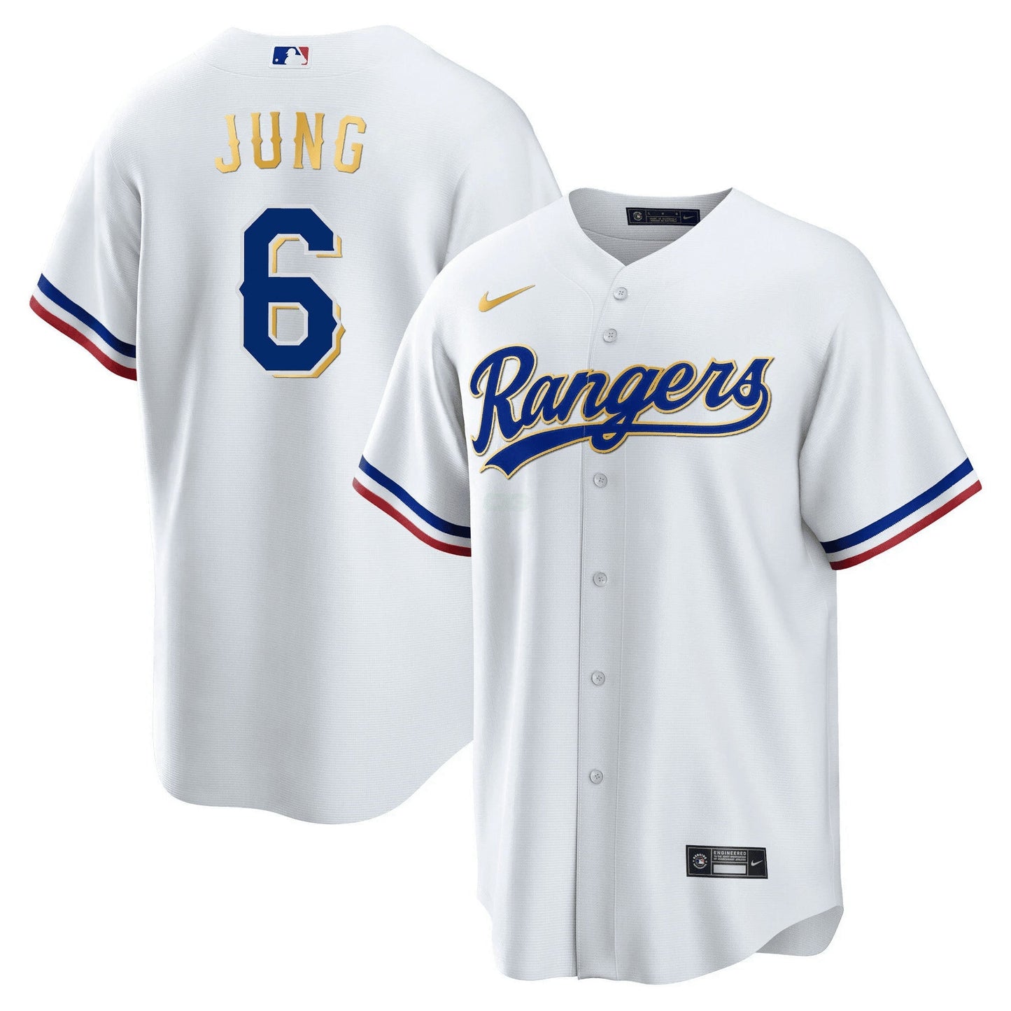 Camisa MLB Men’s Texas 2023 Dourada Trim Jersey
