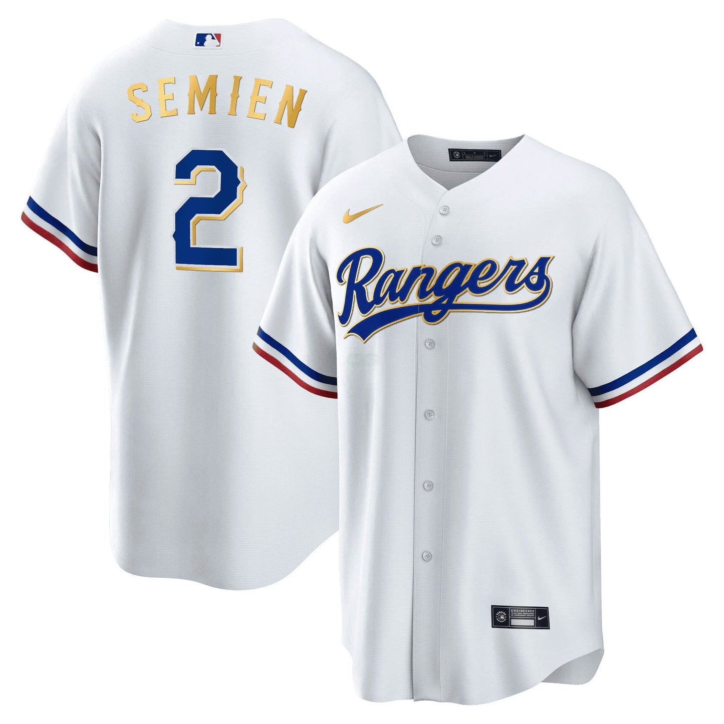 Camisa MLB Men’s Texas 2023 Dourada Trim Jersey