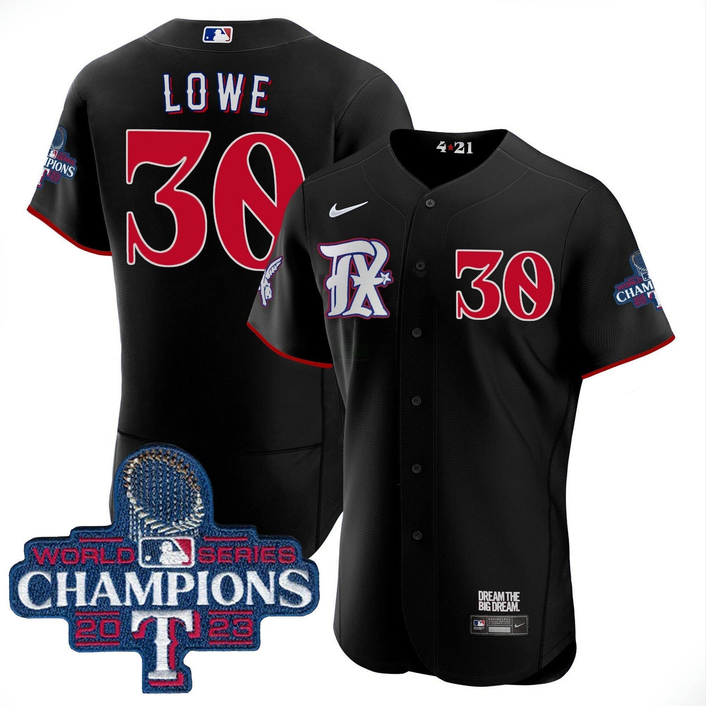 Camisa MLB Men’s Texas 2023 World Series Champions City Connect Flex Base Jersey