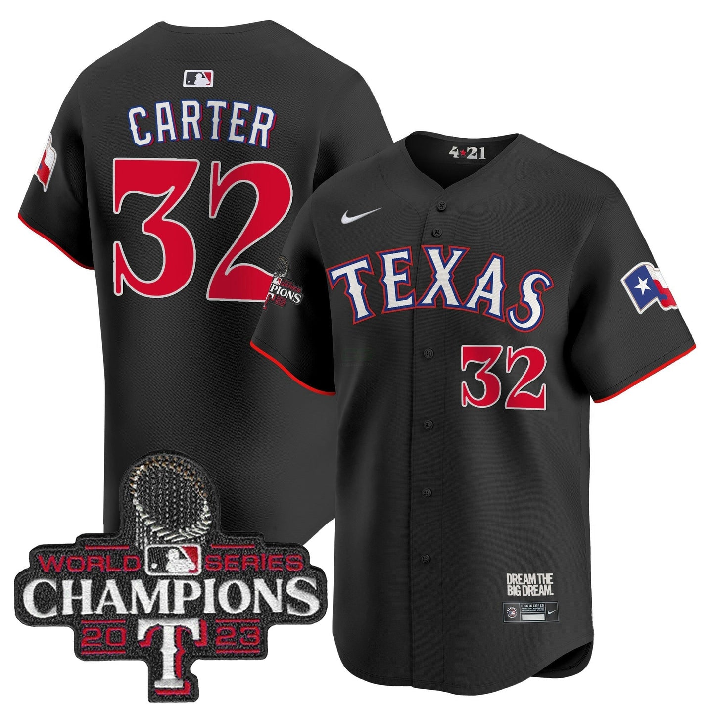 Camisa MLB Men’s Texas 2023 World Series Champions City Connect Vapor Premier Limited Jersey