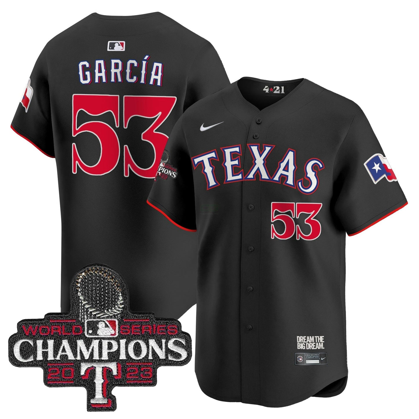 Camisa MLB Men’s Texas 2023 World Series Champions City Connect Vapor Premier Limited Jersey