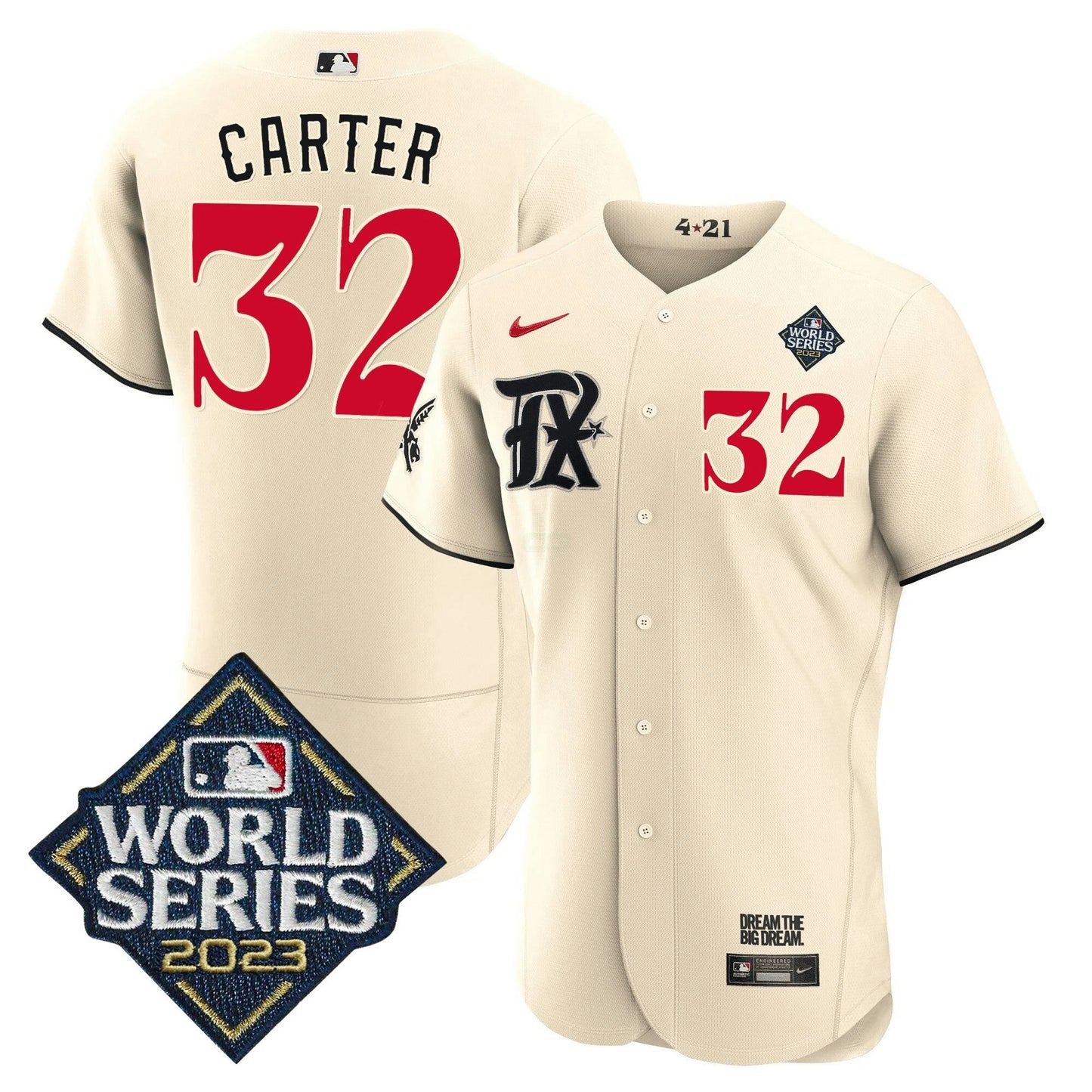 Camisa MLB Men’s Texas 2023 World Series City Connect Flex Base Jersey