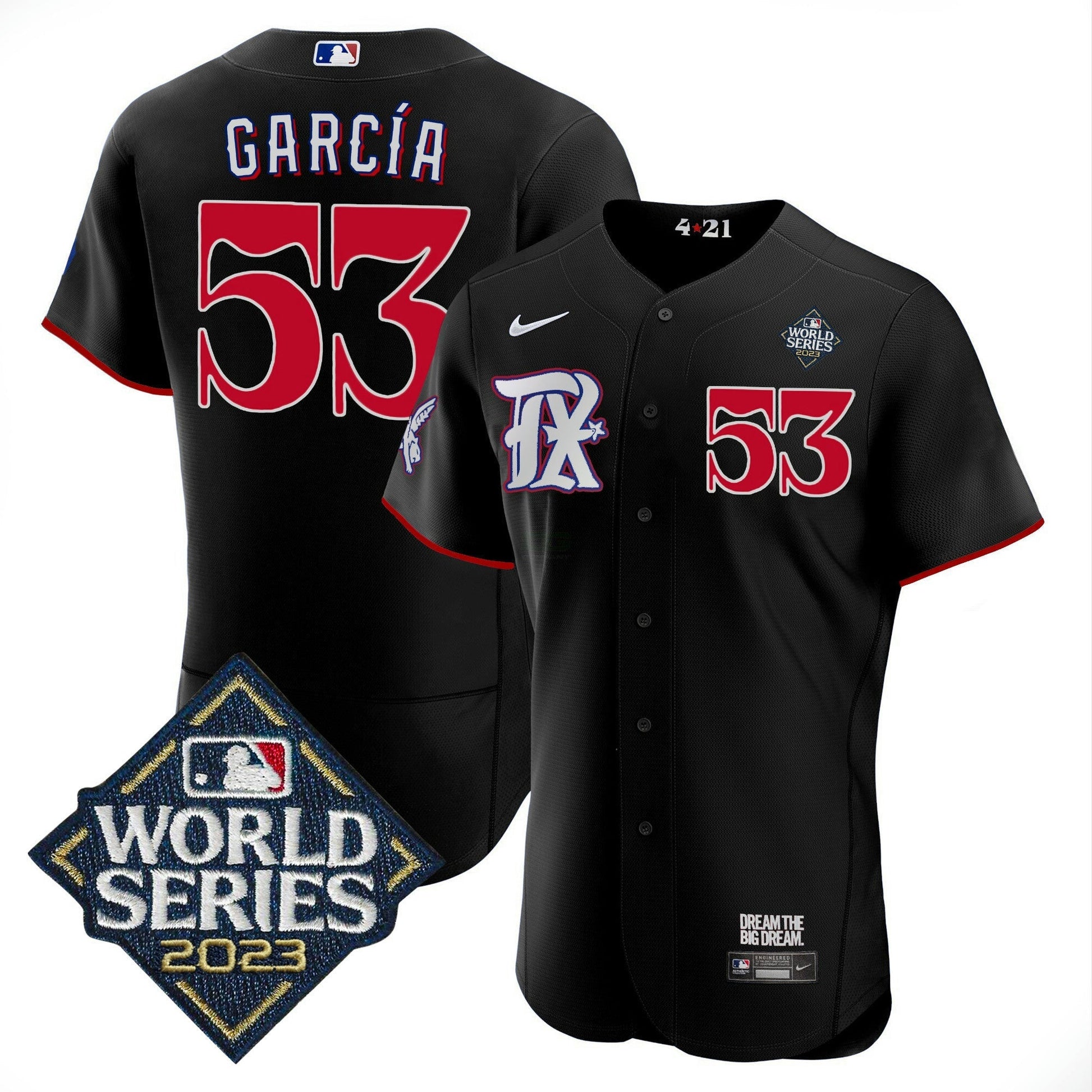 Camisa MLB Men’s Texas 2023 World Series City Connect Flex Base Jersey