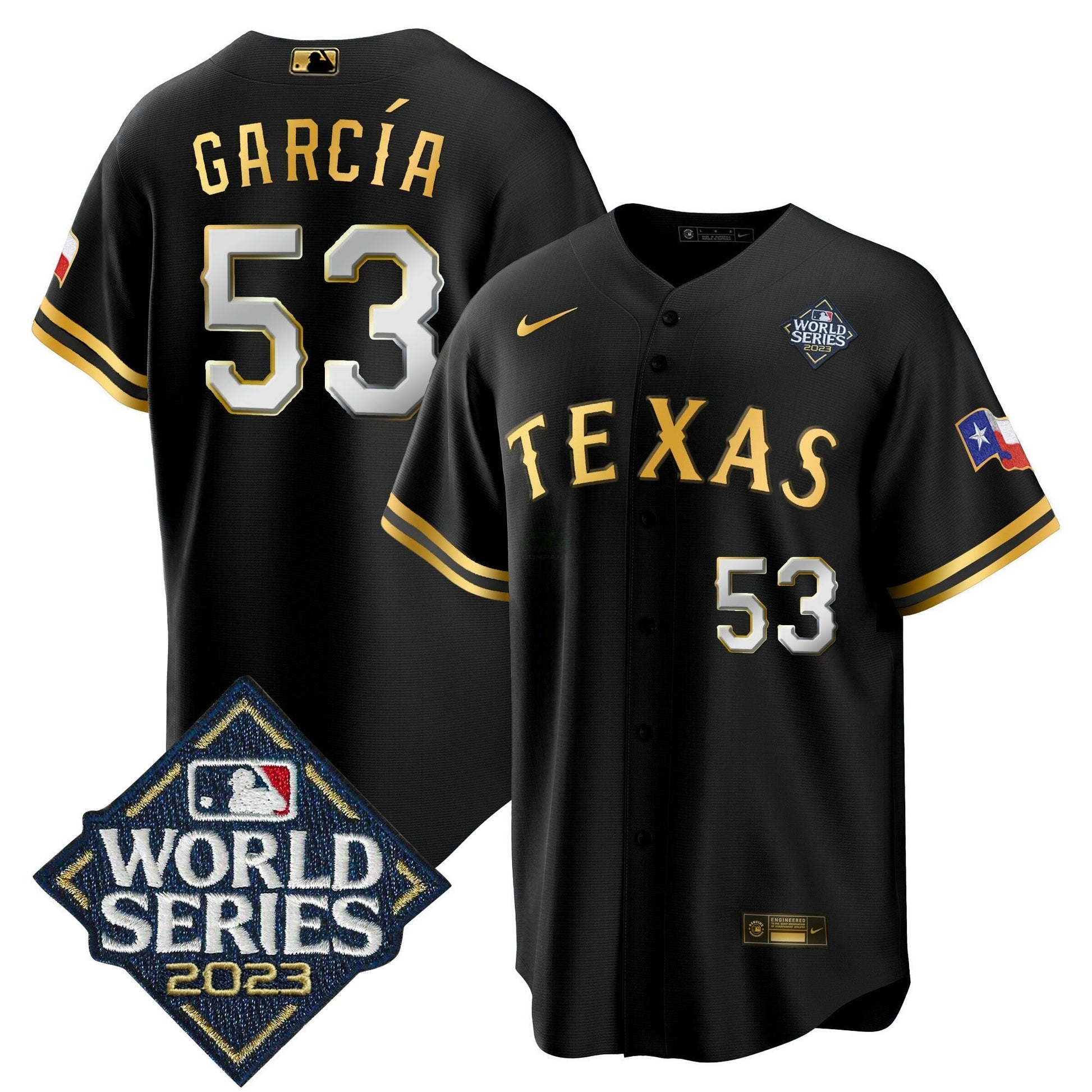 Camisa MLB Men’s Texas 2023 World Series Cool Base Jersey V2