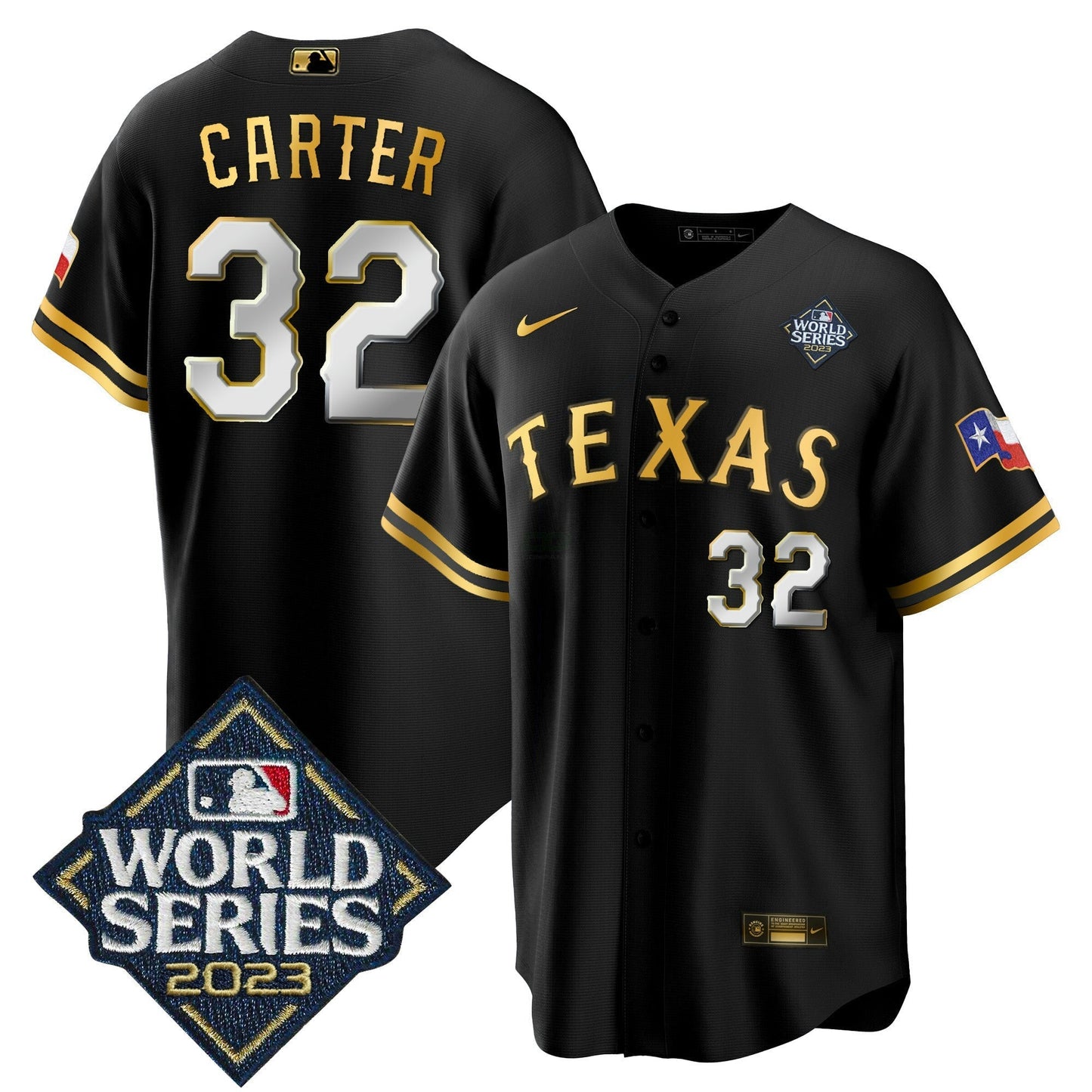 Camisa MLB Men’s Texas 2023 World Series Cool Base Jersey V2