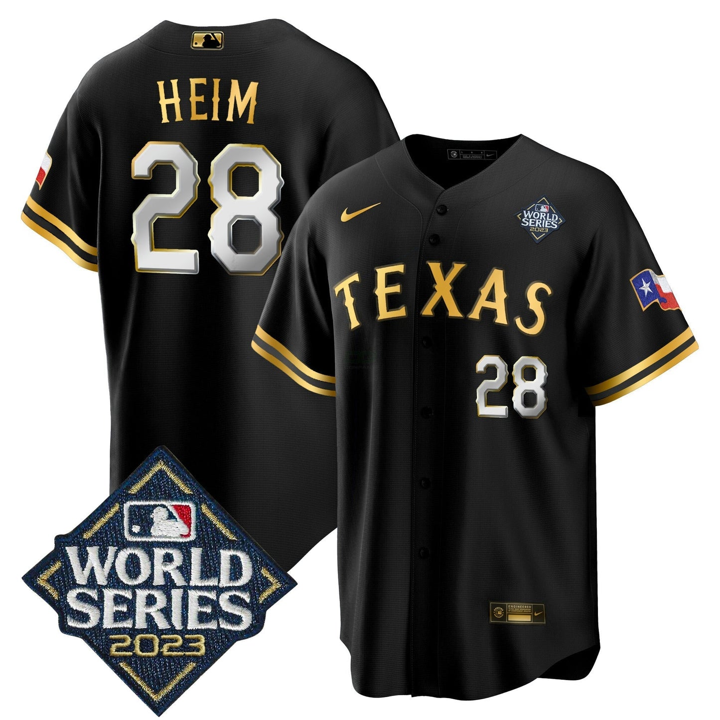 Camisa MLB Men’s Texas 2023 World Series Cool Base Jersey V2