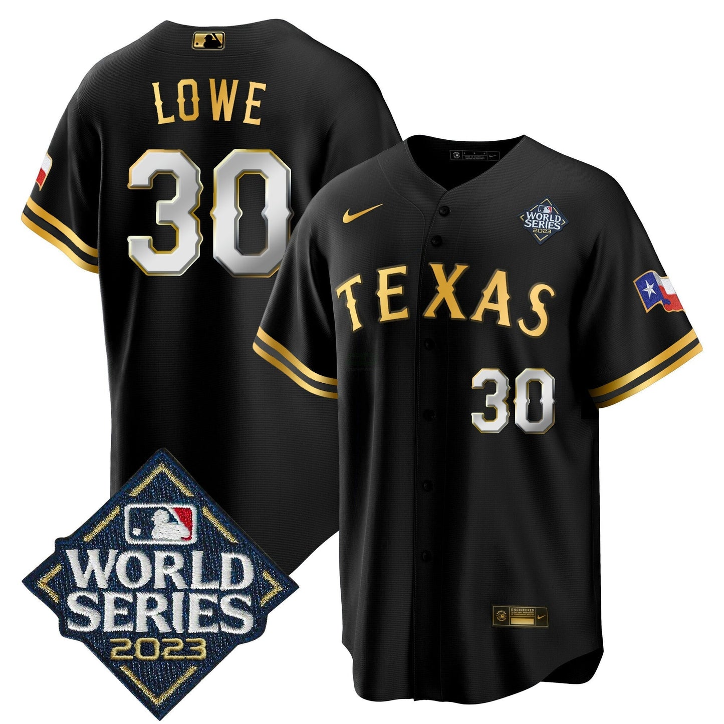 Camisa MLB Men’s Texas 2023 World Series Cool Base Jersey V2