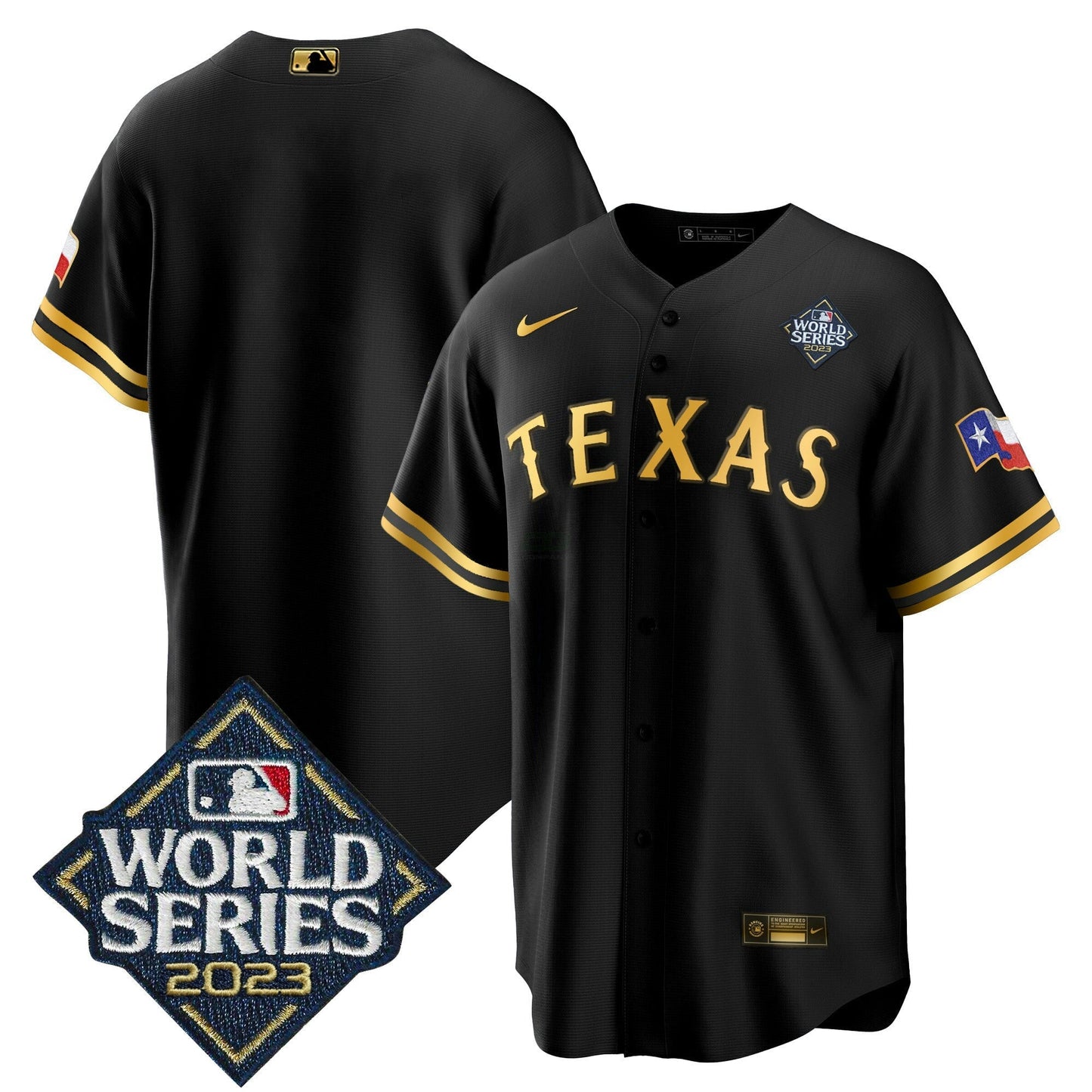 Camisa MLB Men’s Texas 2023 World Series Cool Base Jersey V2
