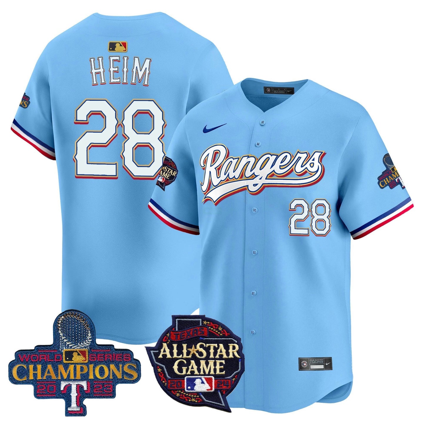 Camisa MLB Men’s Texas 2024 All Star Game Patch Vapor Premier Limited Jersey