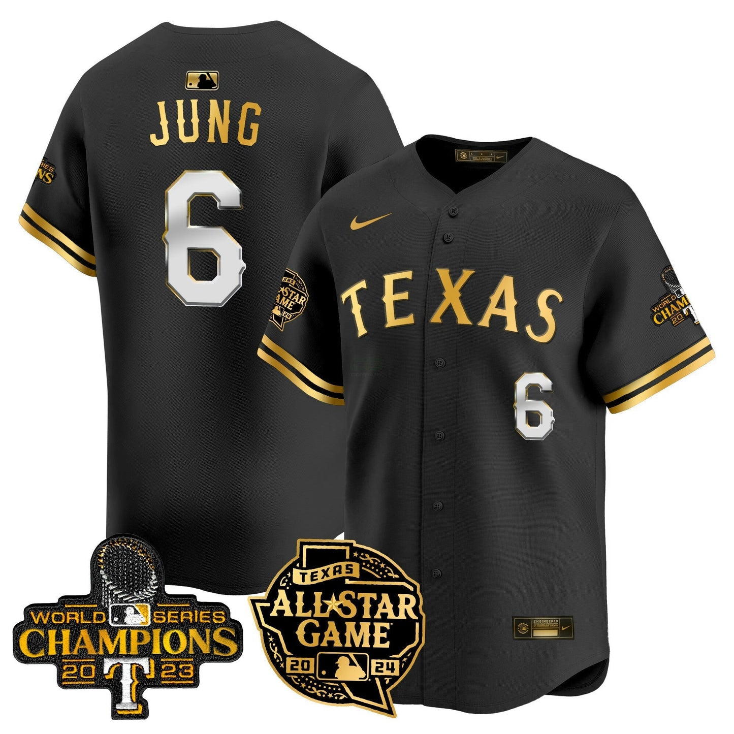 Camisa MLB Men’s Texas 2024 All Star Game Patch Vapor Premier Limited Jersey