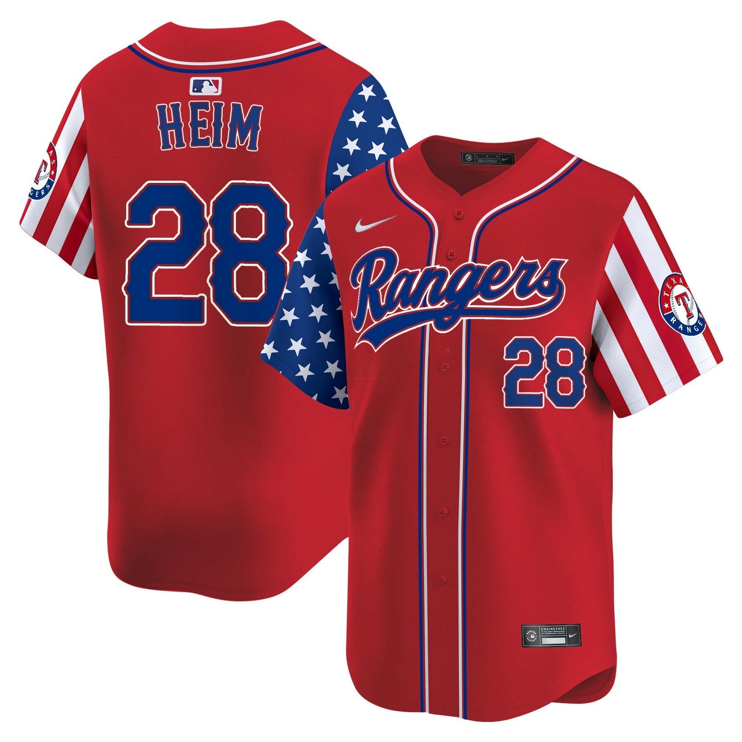 Camisa MLB Men’s Texas 2024 Independence Day Vapor Premier Limited Jersey