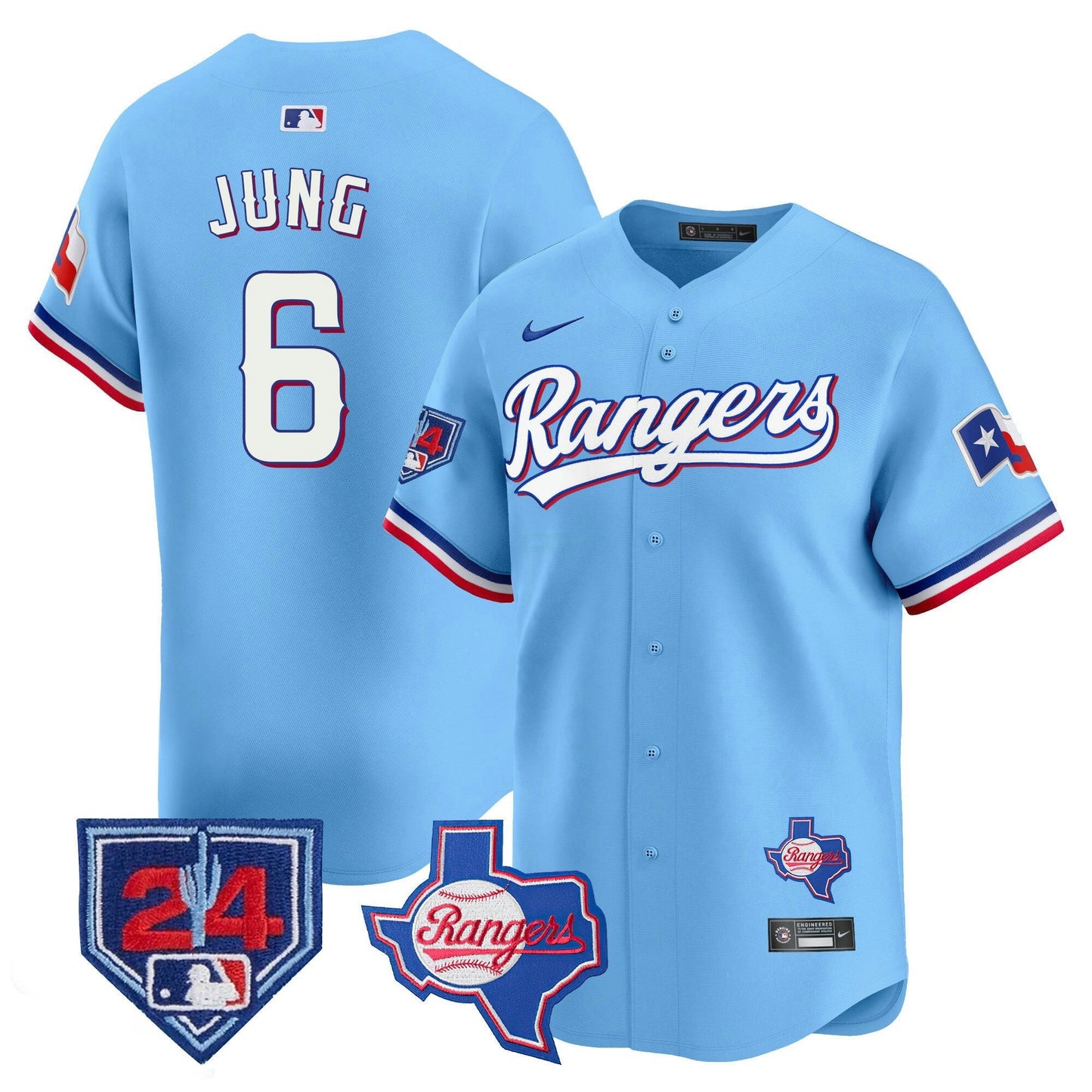 Camisa MLB Men’s Texas 2024 Spring Training Patch Vapor Premier Limited Jersey