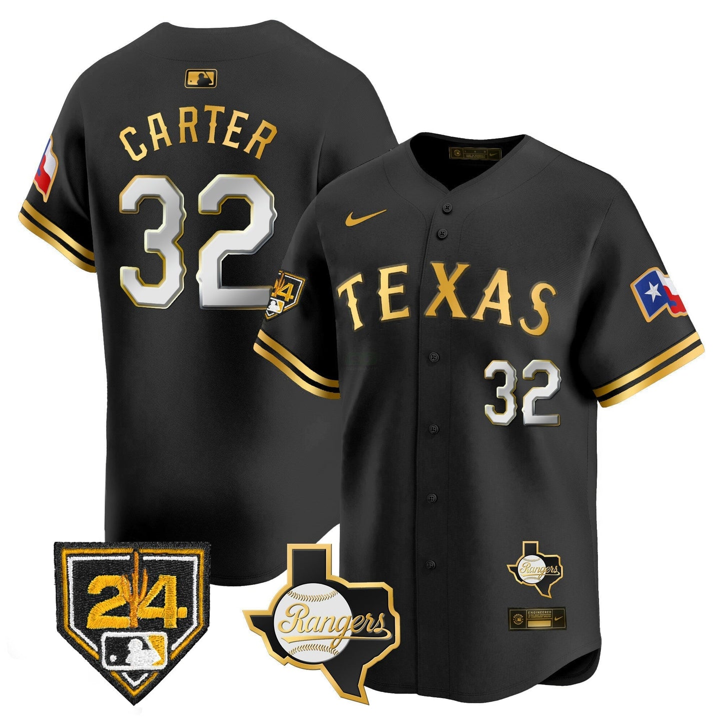 Camisa MLB Men’s Texas 2024 Spring Training Patch Vapor Premier Limited Jersey