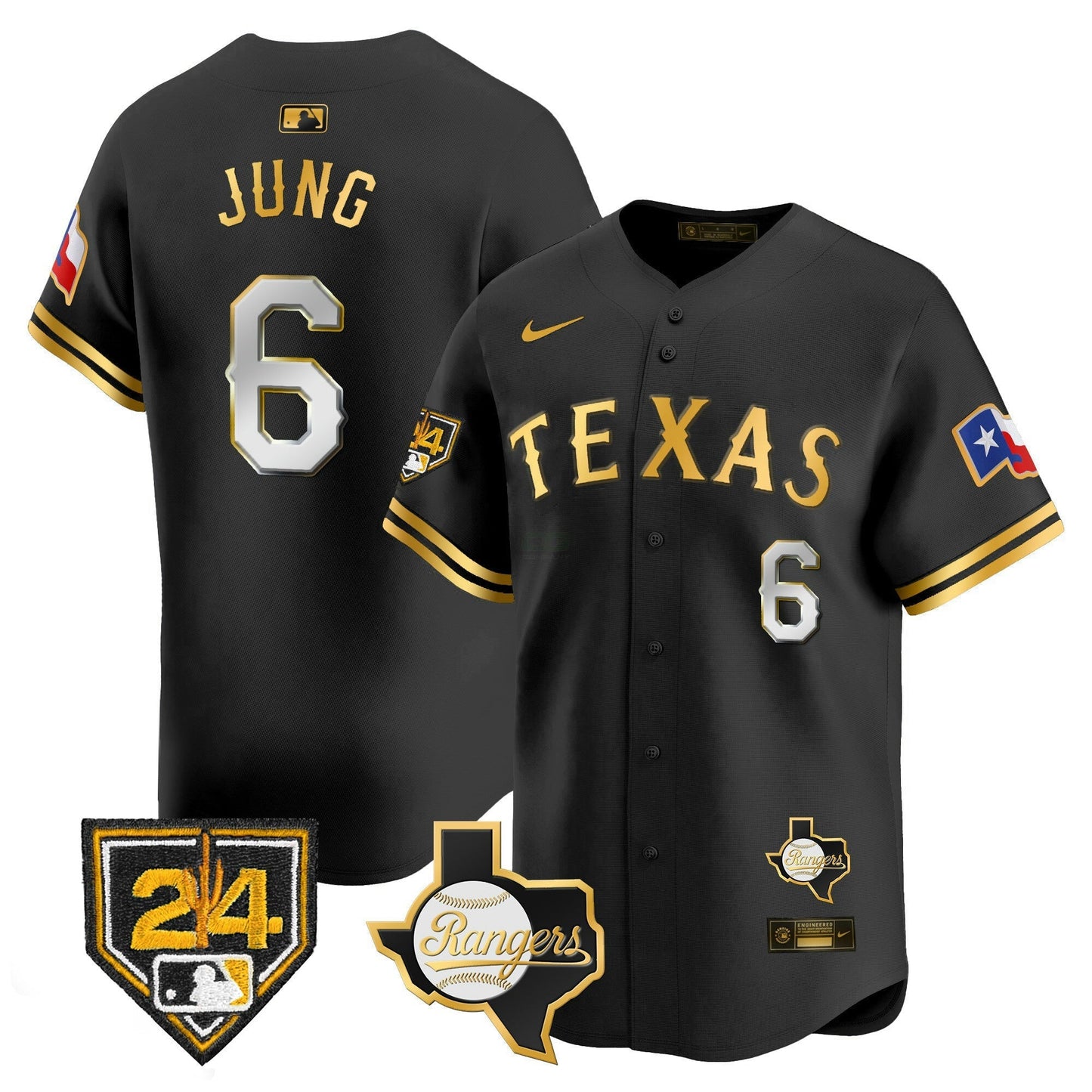 Camisa MLB Men’s Texas 2024 Spring Training Patch Vapor Premier Limited Jersey