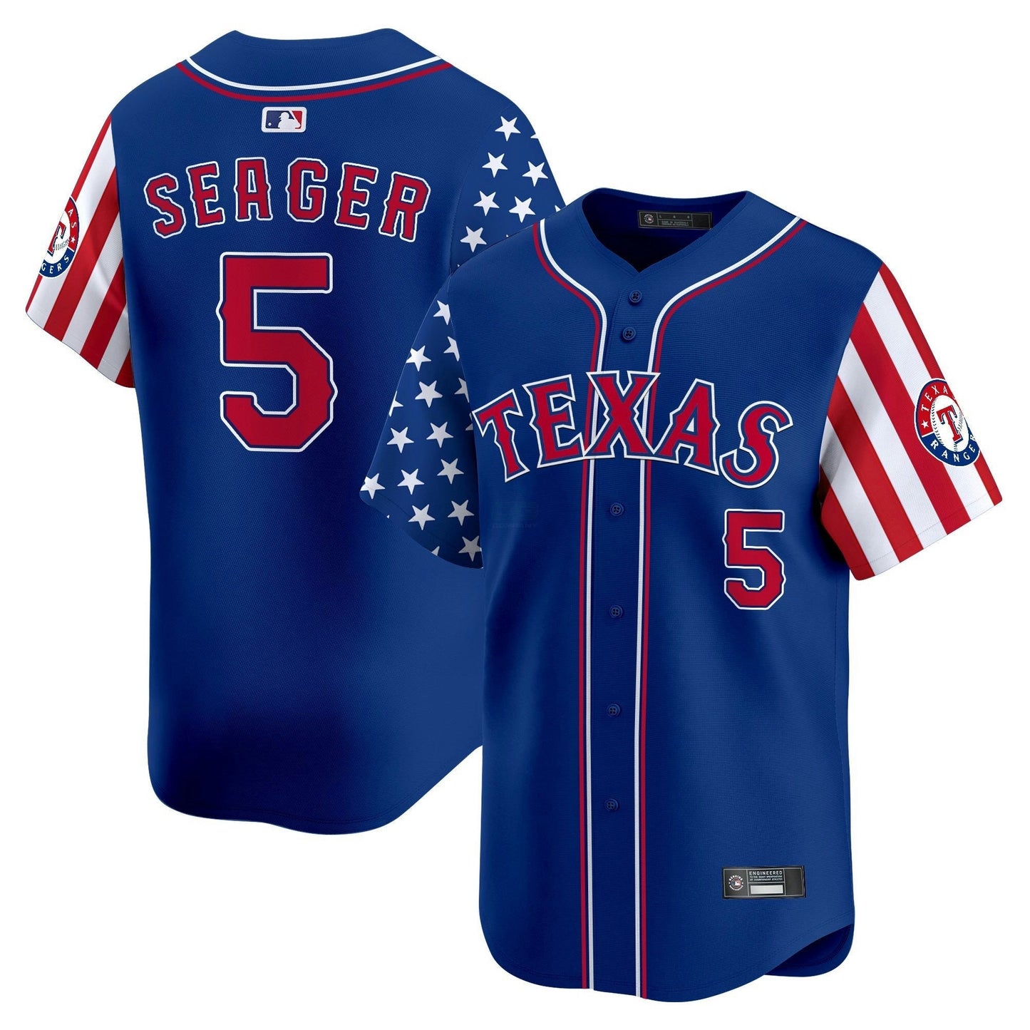 Camisa MLB Men’s Texas 2025 Independence Day Vapor Premier Limited Jersey