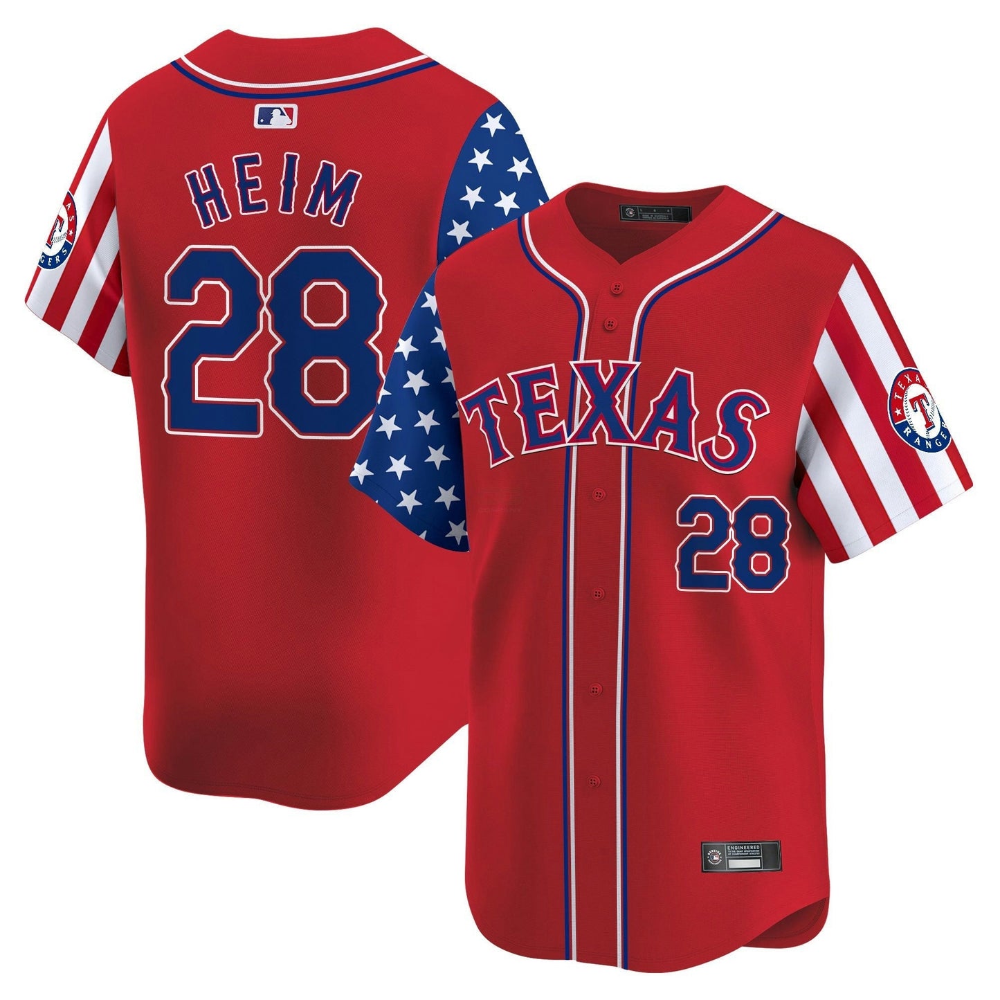 Camisa MLB Men’s Texas 2025 Independence Day Vapor Premier Limited Jersey