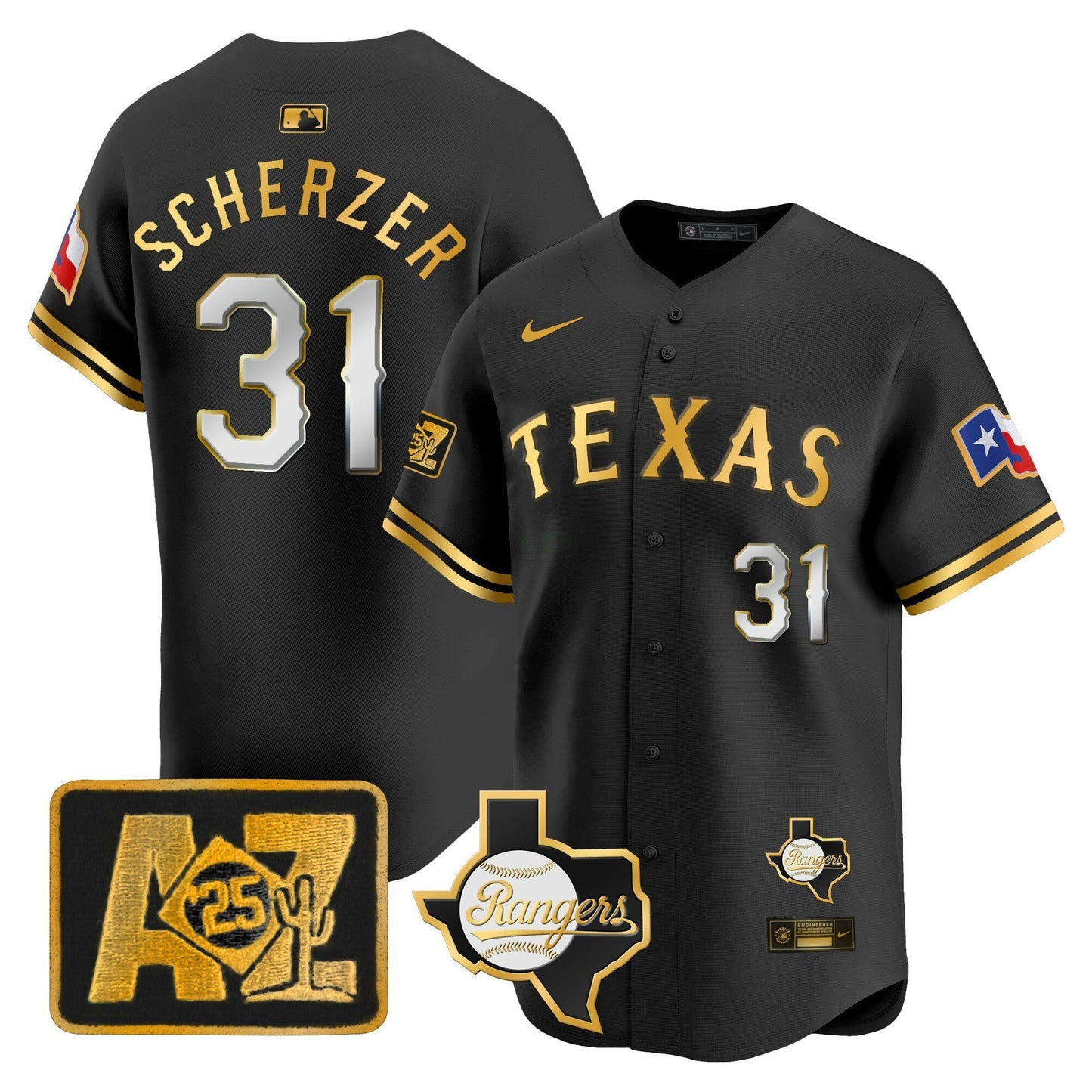 Camisa MLB Men’s Texas 2025 Spring Training Patch Vapor Premier Limited Jersey