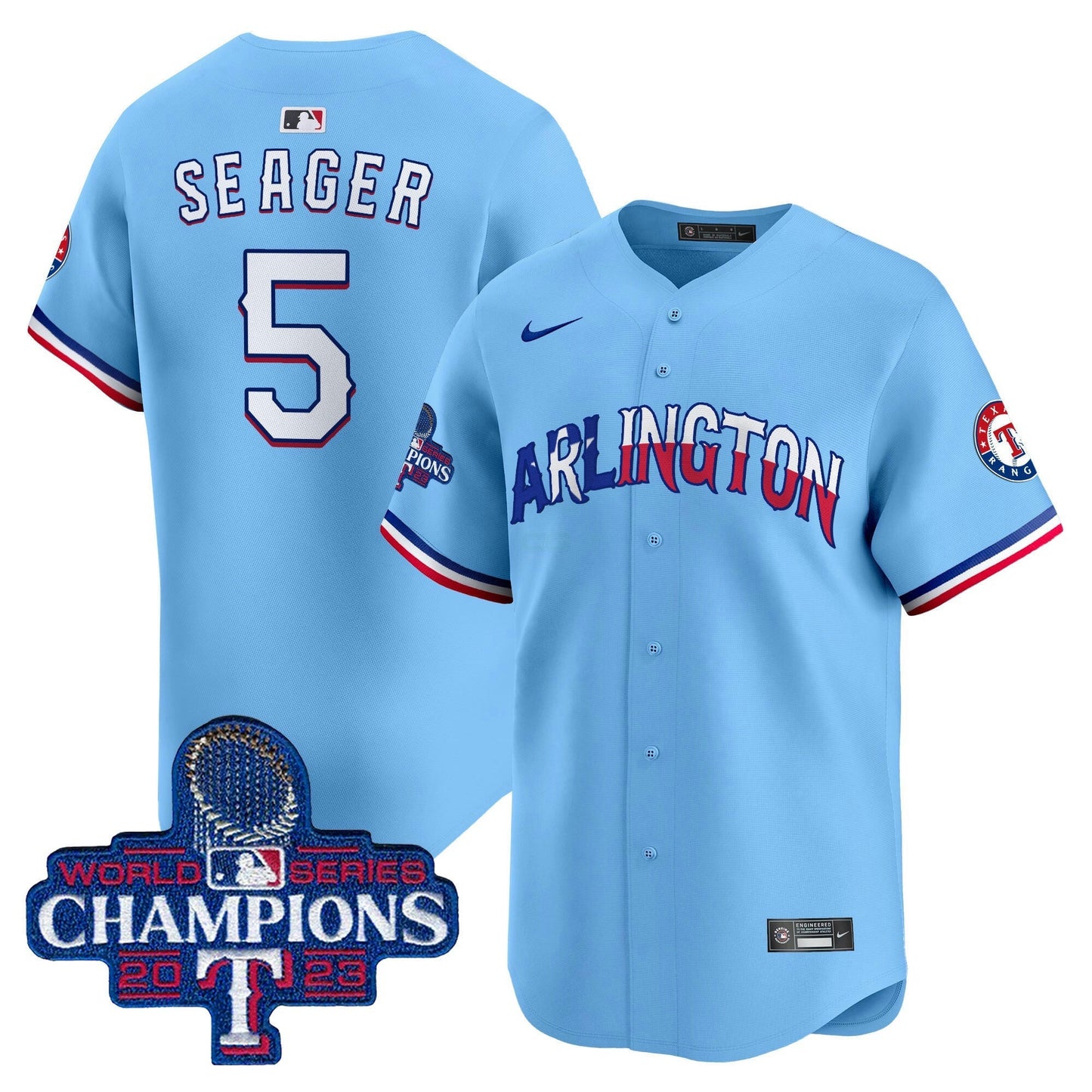 Camisa MLB Men’s Texas Arlington Champions Vapor Premier Limited Jersey