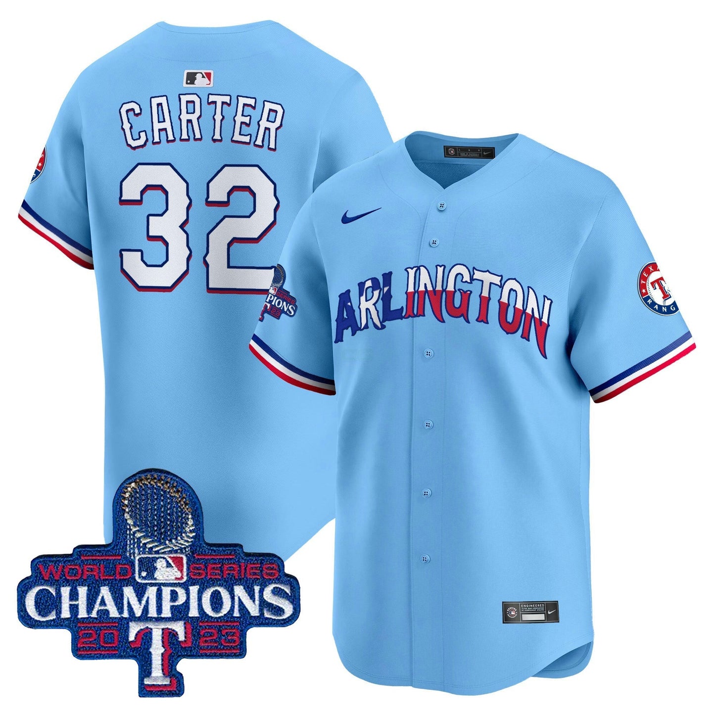Camisa MLB Men’s Texas Arlington Champions Vapor Premier Limited Jersey