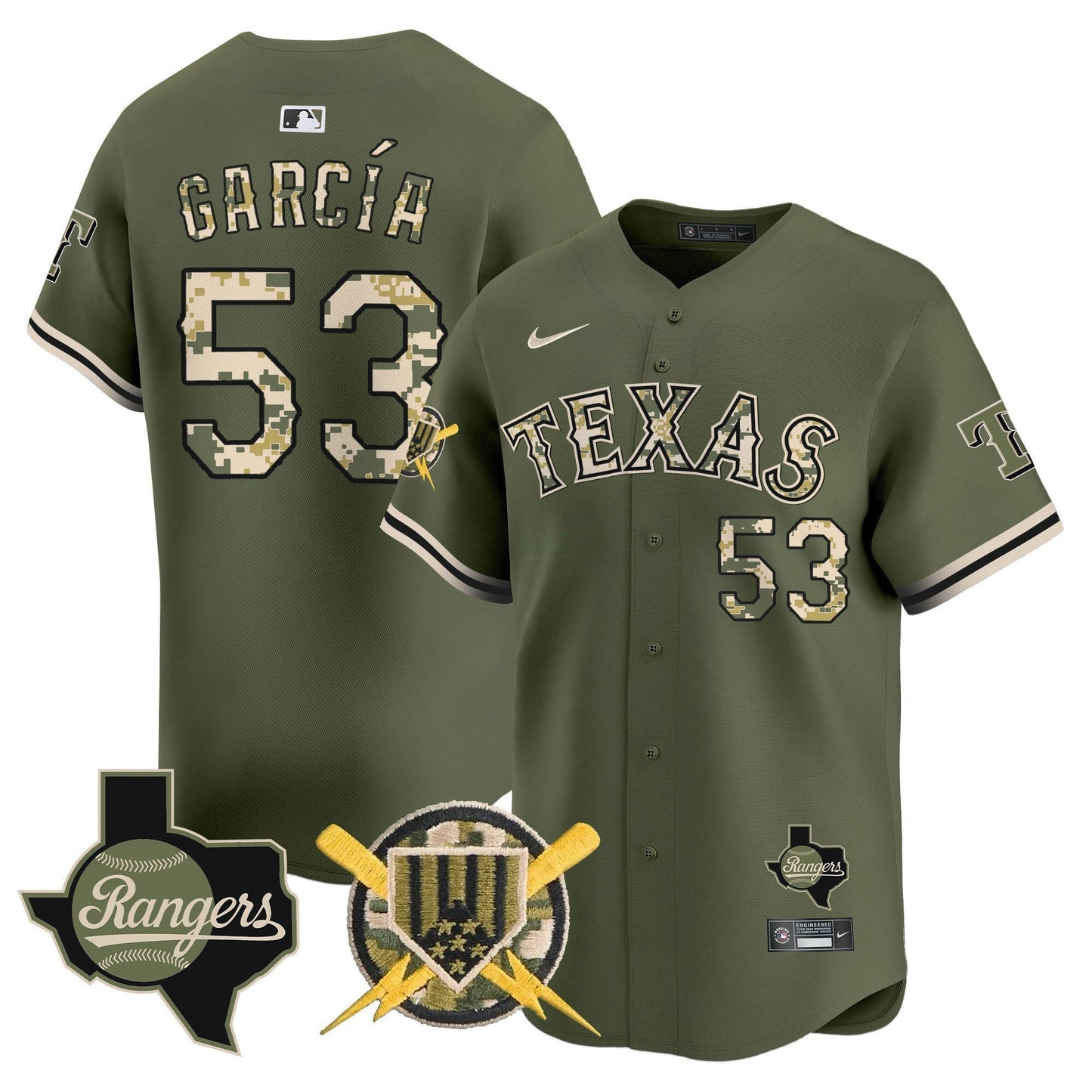 Camisa MLB Men’s Texas Armed Forces Day Vapor Premier Limited Jersey