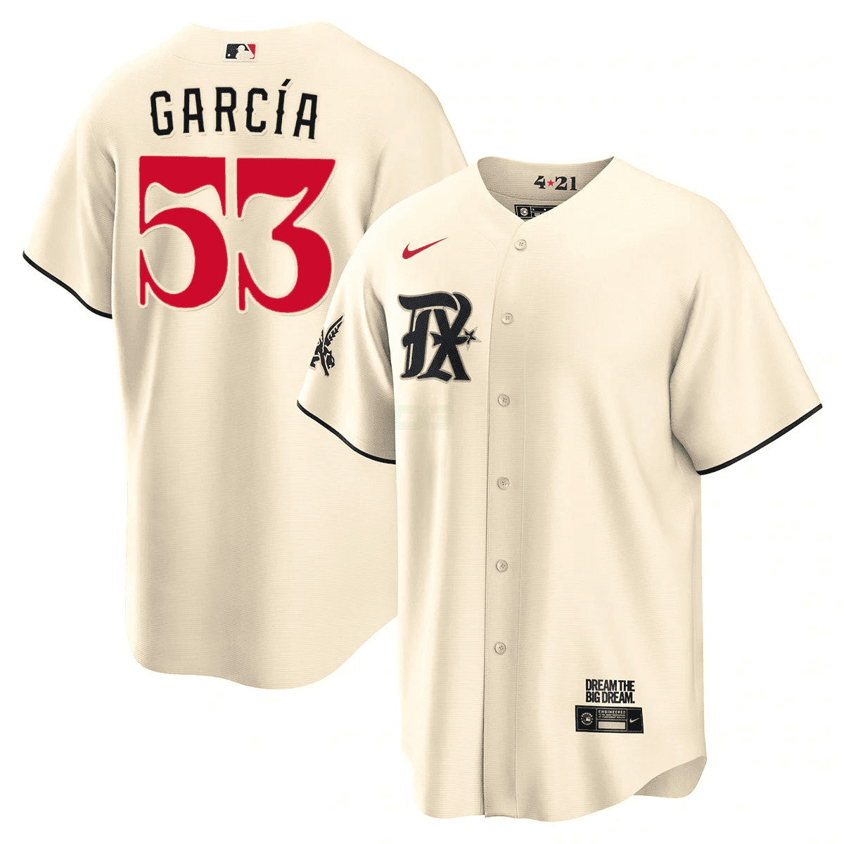 Camisa MLB Men’s Texas Cream 2023 City Connect Limited Jersey