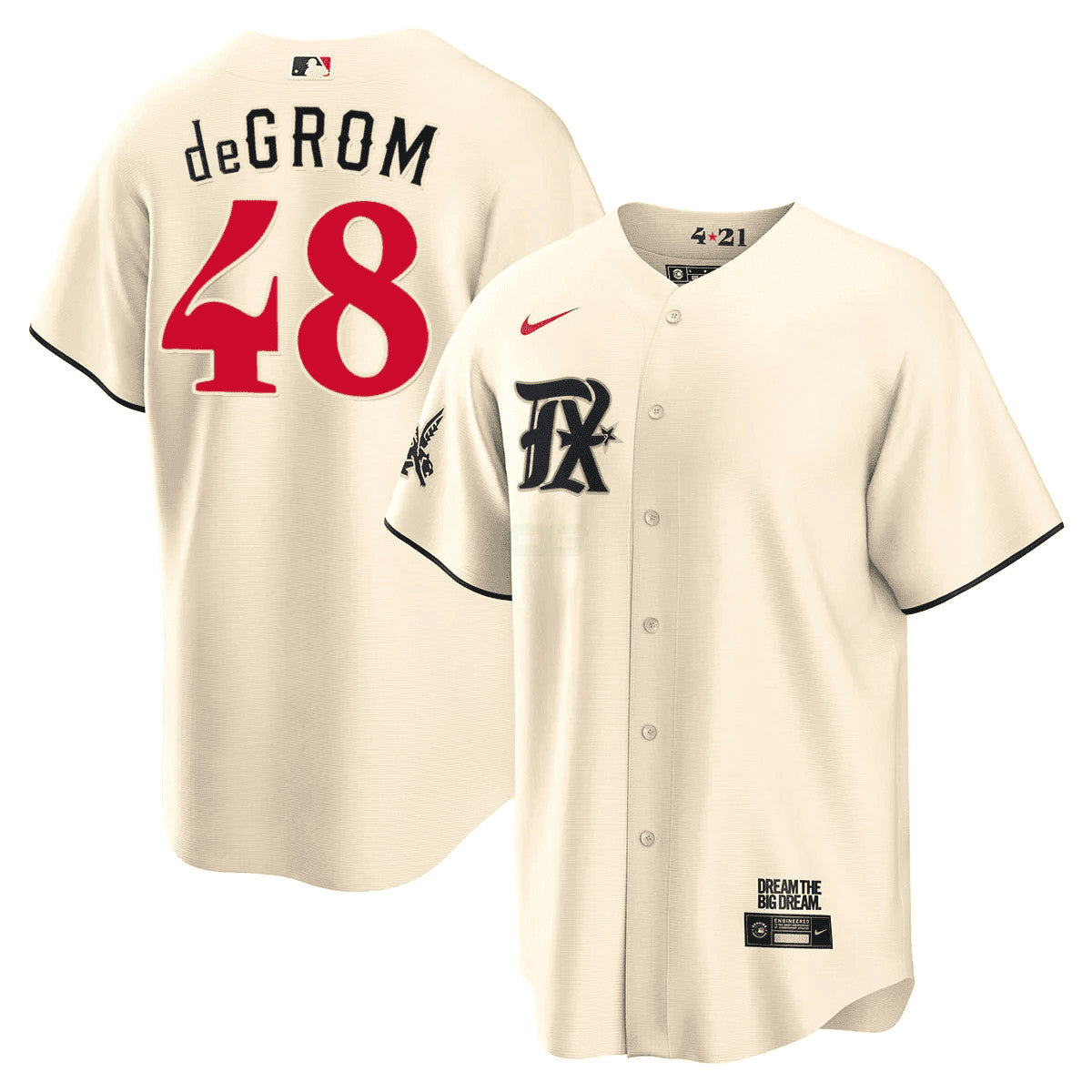 Camisa MLB Men’s Texas Cream 2023 City Connect Limited Jersey