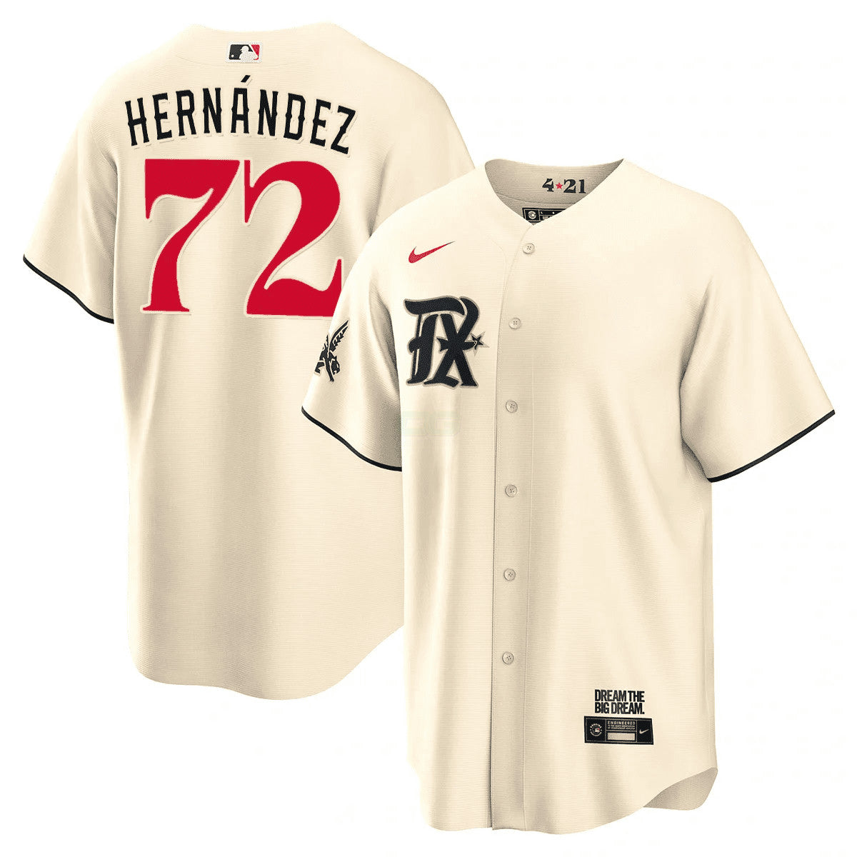 Camisa MLB Men’s Texas Cream 2023 City Connect Limited Jersey