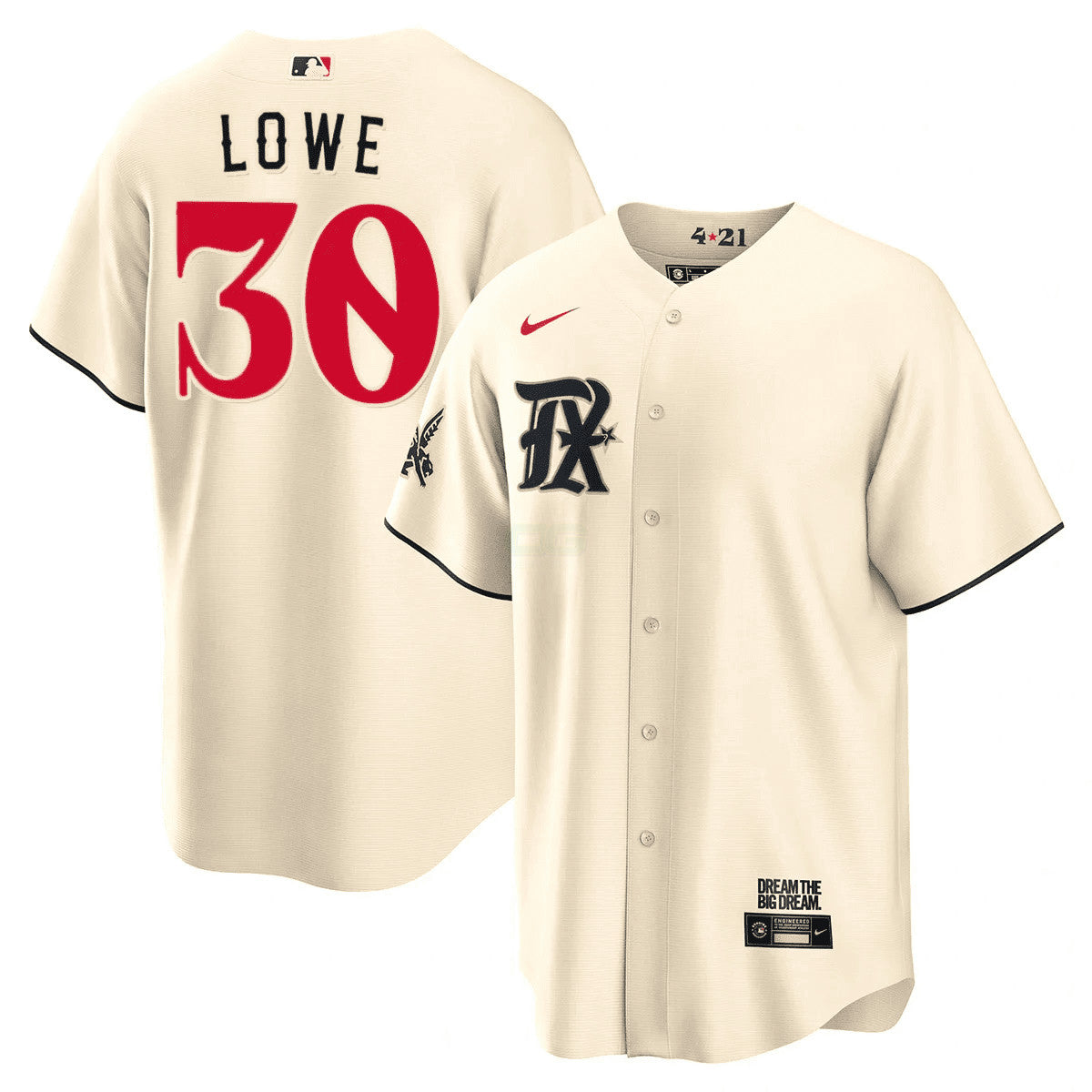 Camisa MLB Men’s Texas Cream 2023 City Connect Limited Jersey
