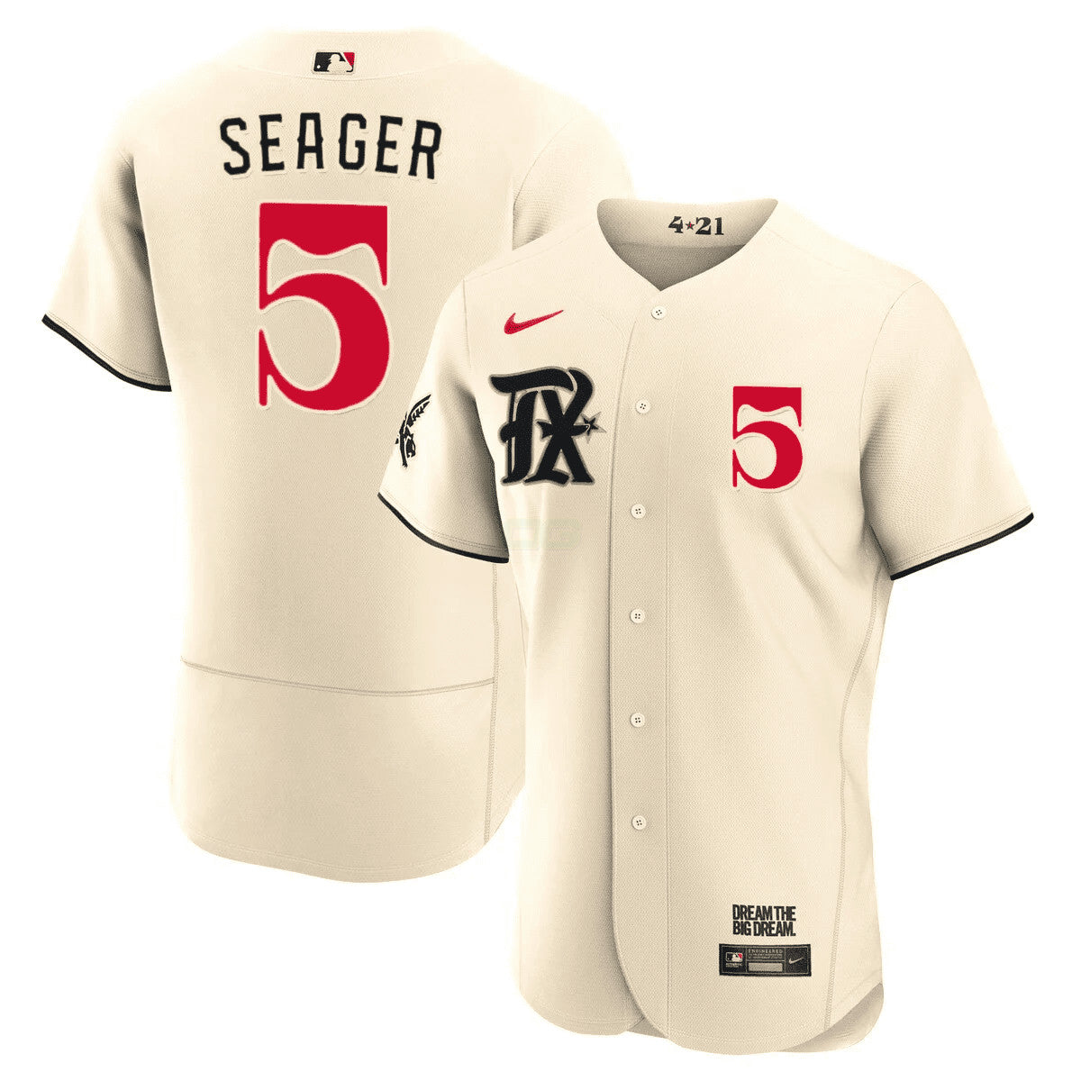 Camisa MLB Men’s Texas Cream 2023 City Connect Limited Jersey