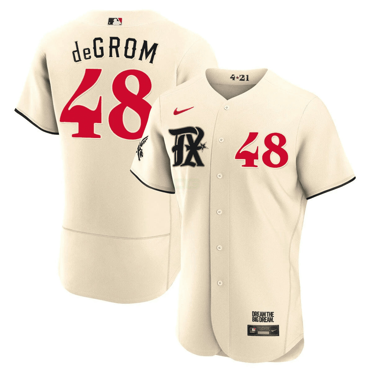 Camisa MLB Men’s Texas Cream 2023 City Connect Limited Jersey