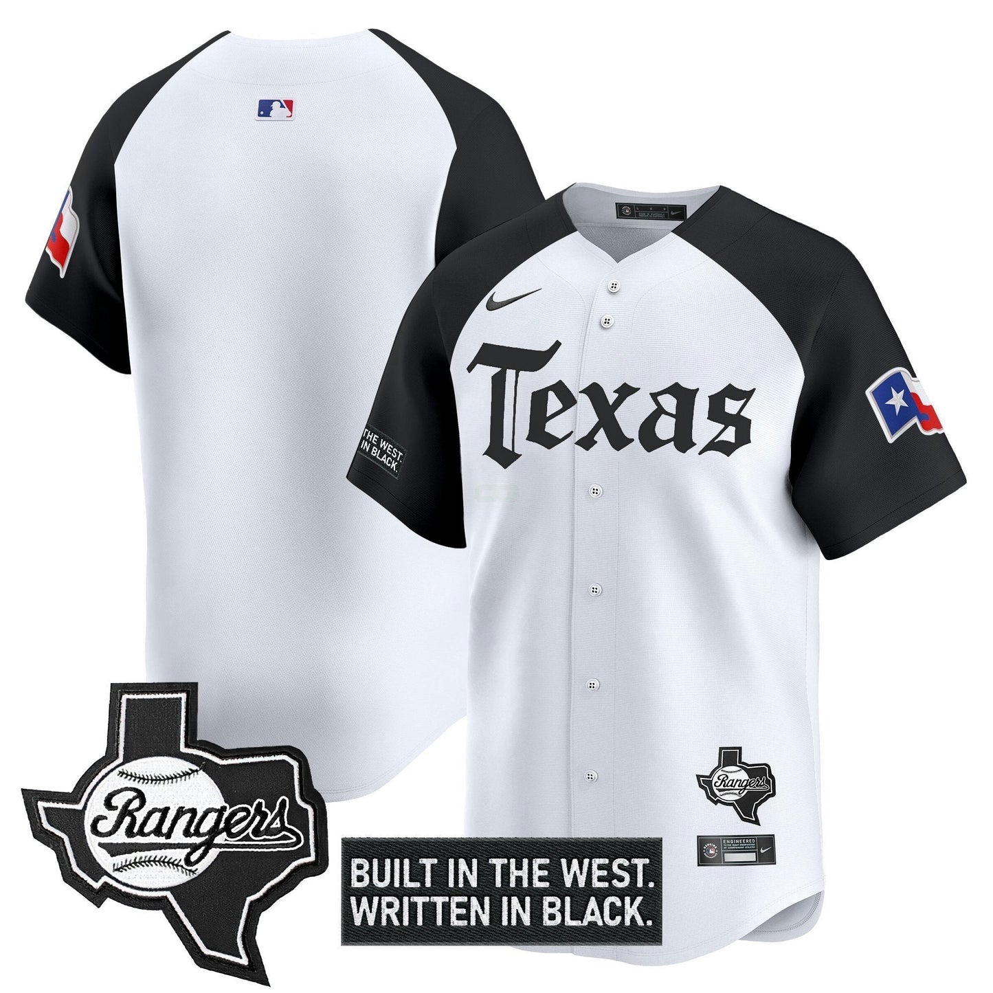 Camisa MLB Men’s Texas ‘Gothic Frontier Edition’ Vapor Premier Limited Jersey