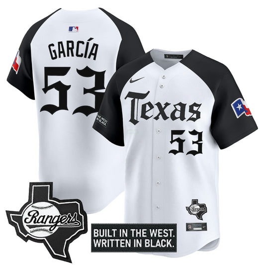 Camisa MLB Men’s Texas ‘Gothic Frontier Edition’ Vapor Premier Limited Jersey