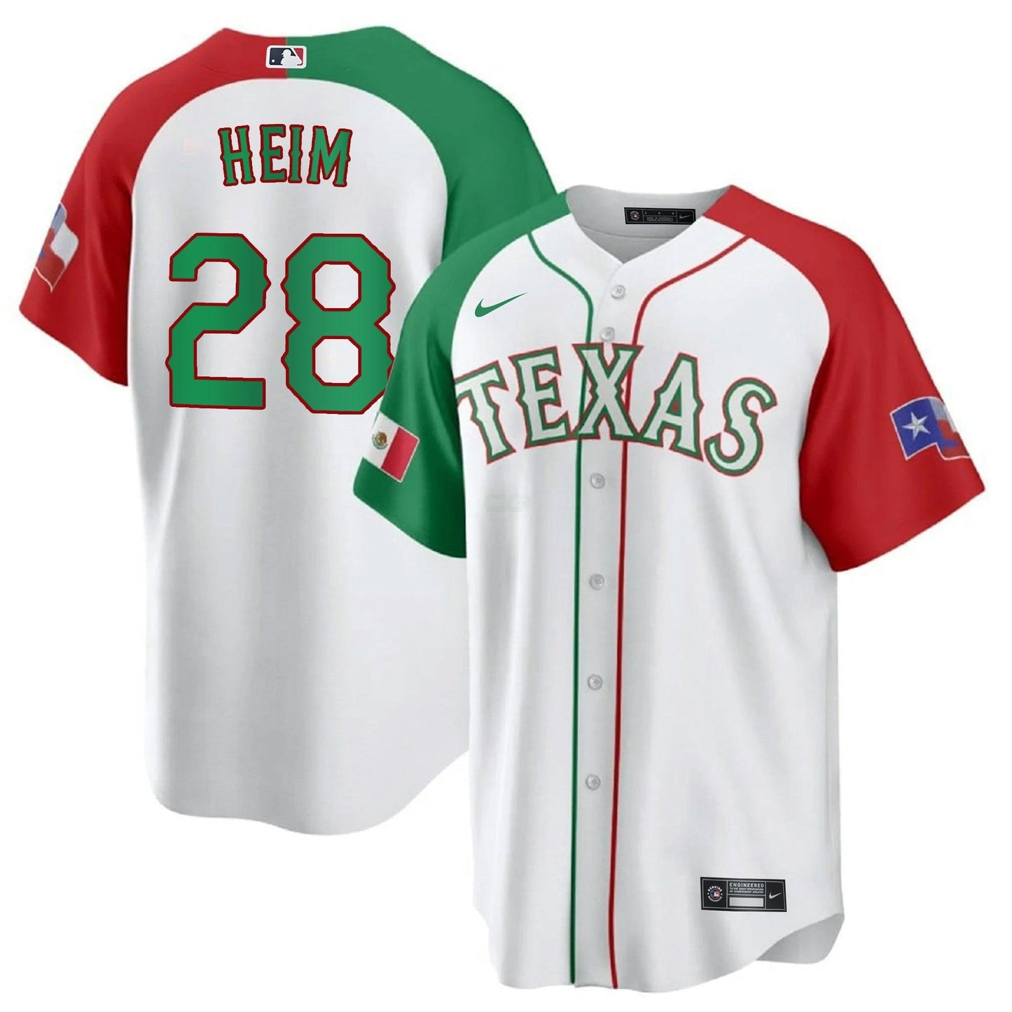 Camisa MLB Men’s Texas Mexican Cool Base Jersey