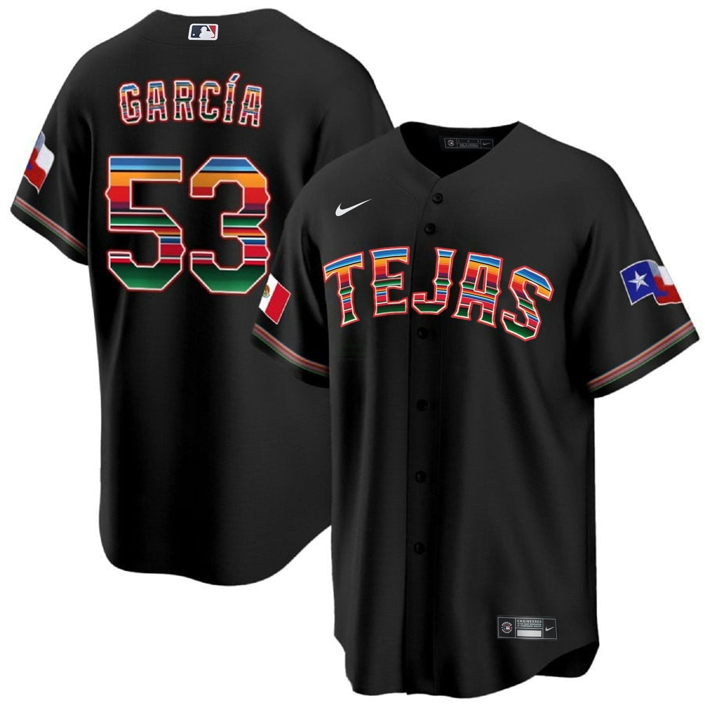 Camisa MLB Men’s Texas Mexican Cool Base Jersey