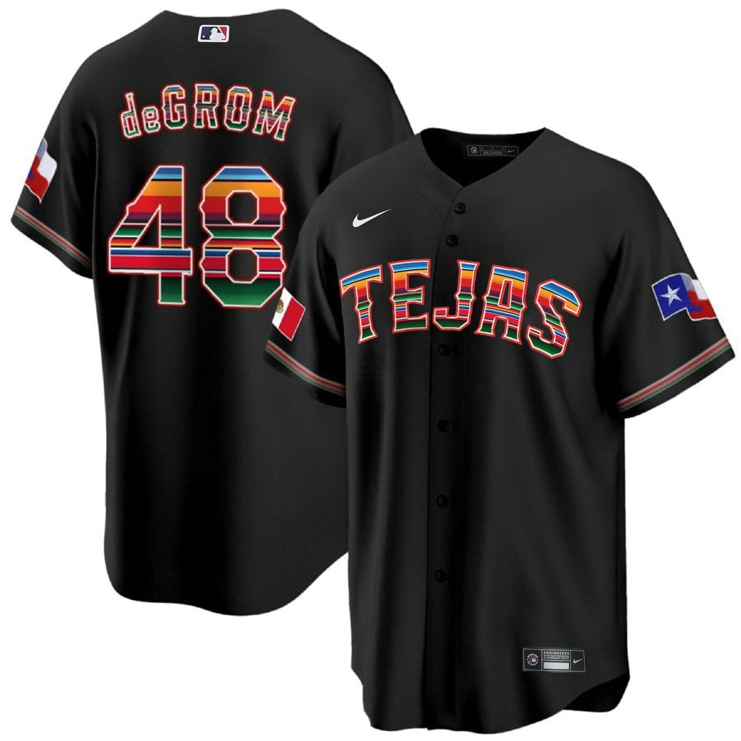 Camisa MLB Men’s Texas Mexican Cool Base Jersey