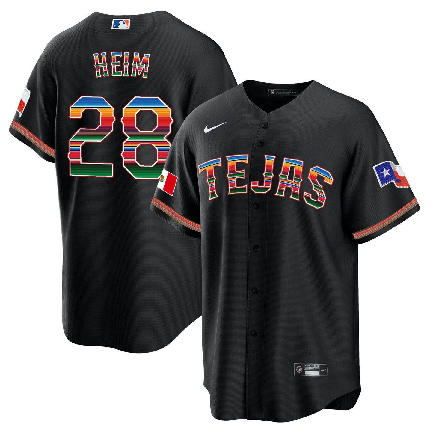 Camisa MLB Men’s Texas Mexican Cool Base Jersey