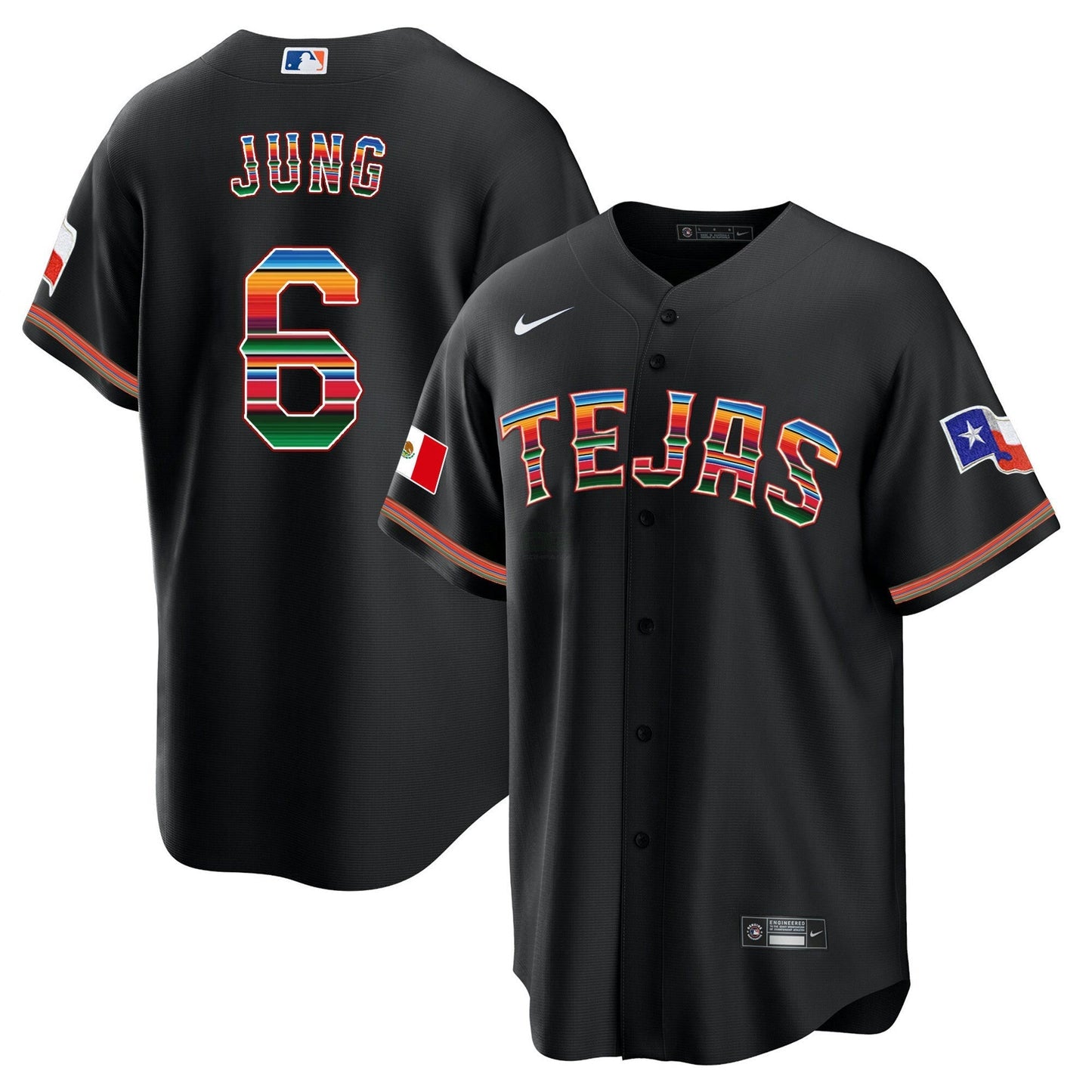 Camisa MLB Men’s Texas Mexican Cool Base Jersey