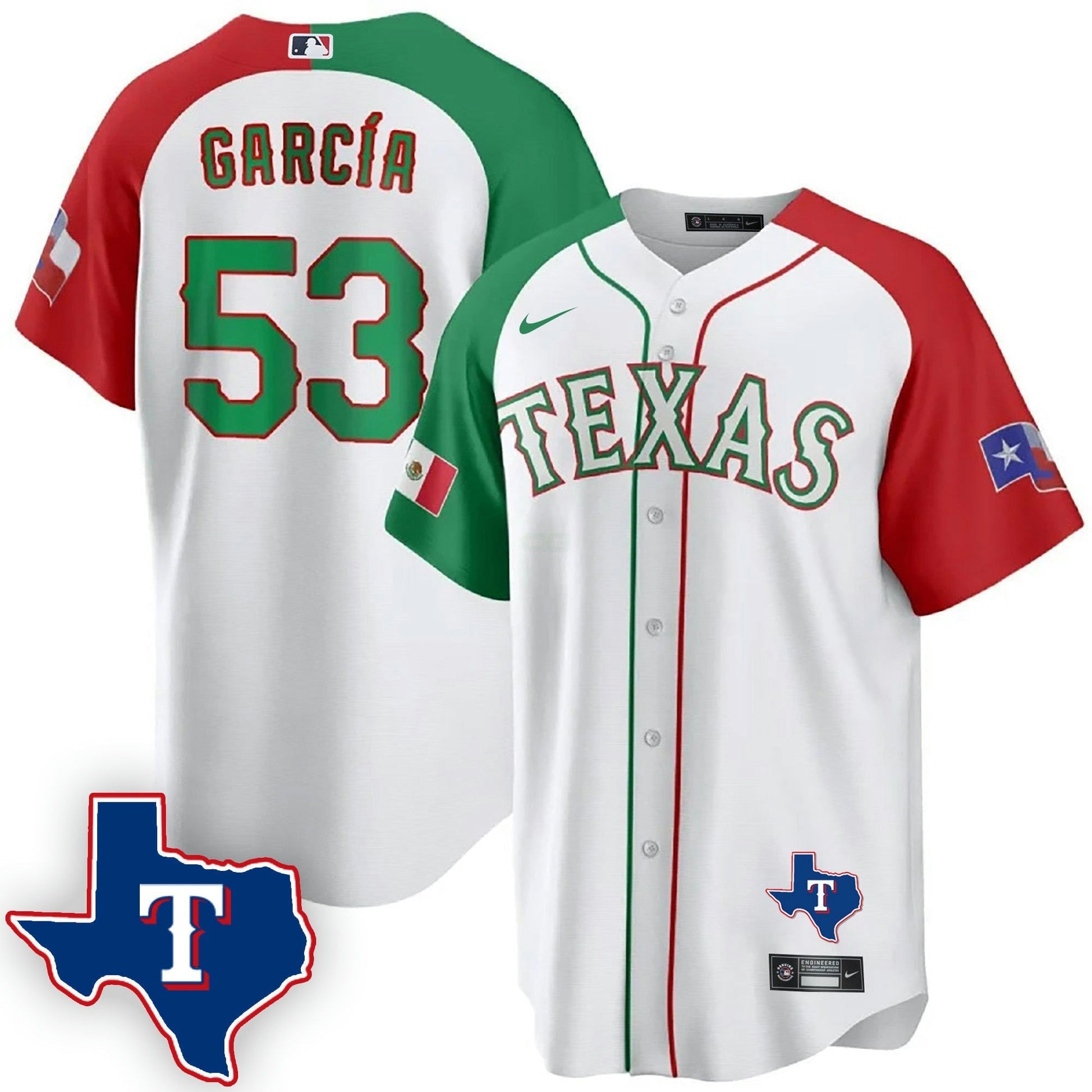 Camisa MLB Men’s Texas Mexican Cool Base Jersey V2